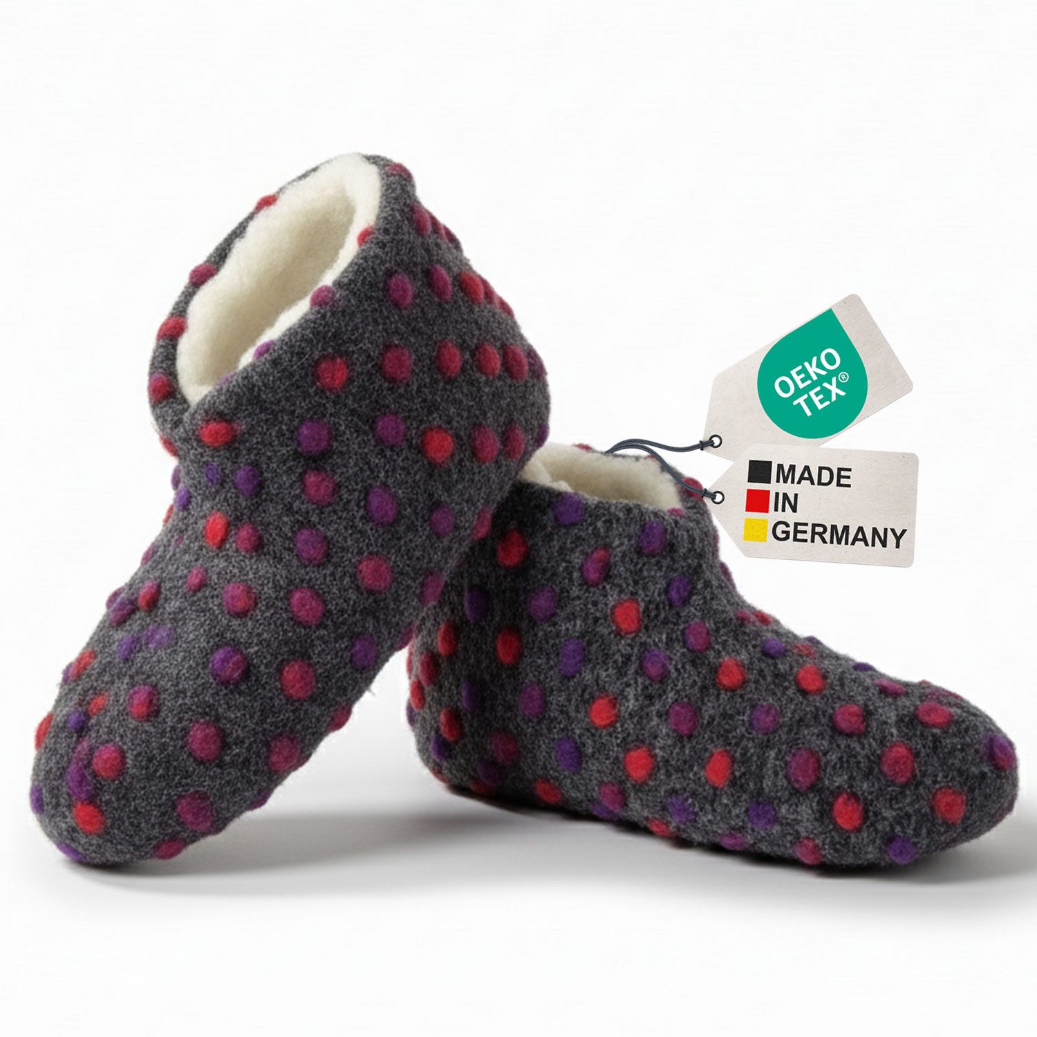 NYVI Bettschuhe IamFlauschi aus Wolle Warme Hausschuhe für Damen & Herren Bettschuh Kuschelig & Weich, Erwachsene & Kinder 36 37 38 39 40 41 42 43 44 45