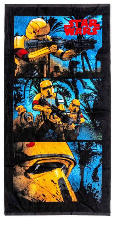 Jerry Fabrics Handtuch Star Wars Strandtuch Stormtropper 70 x 140 cm 100, Frottee (1-St)