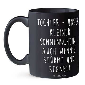 Mr. & Mrs. Panda Tasse Tochter Sonnenschein - Schwarz - Geschenk, Tasse Sprüche, Vatertag, M, Keramik, Langlebige Designs