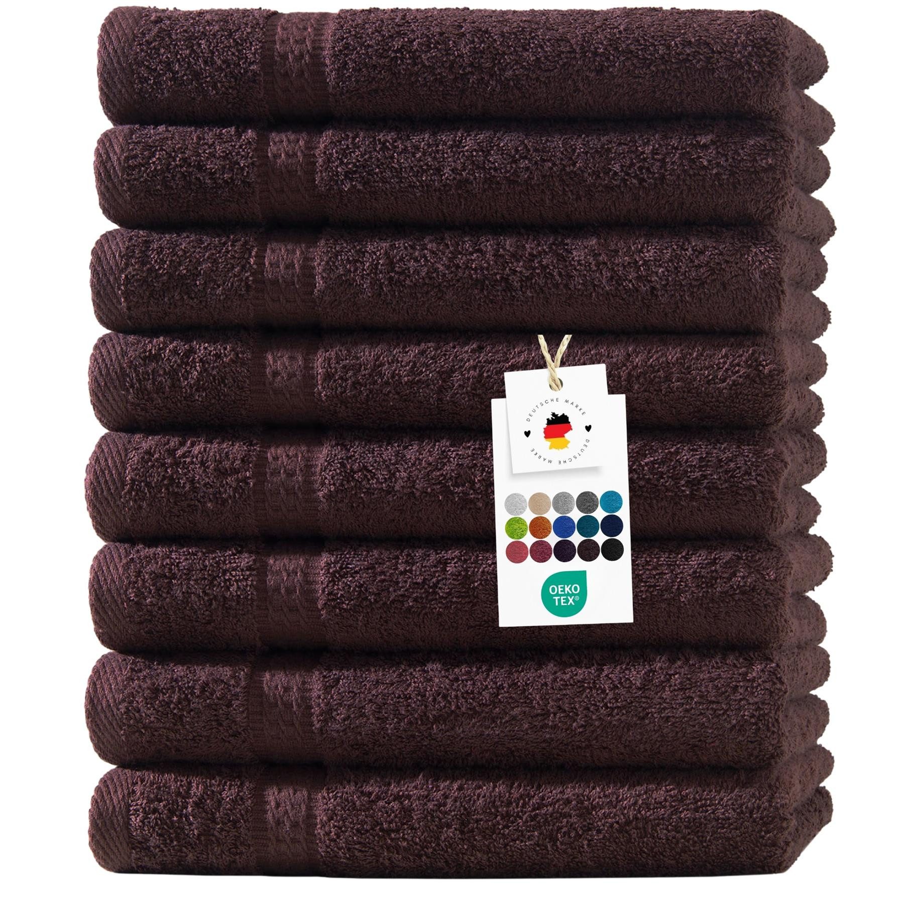 Carpe Sonno Handtuch Set 50x100 cm 100% Baumwolle Handtücher Set 500 g/m2 F günstig online kaufen