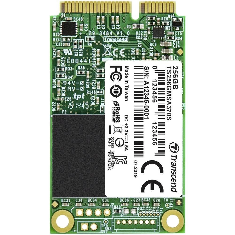Transcend mSATA SSD 370S TS256GMSA370S SSHD-Hybrid-Festplatte (256 GB)