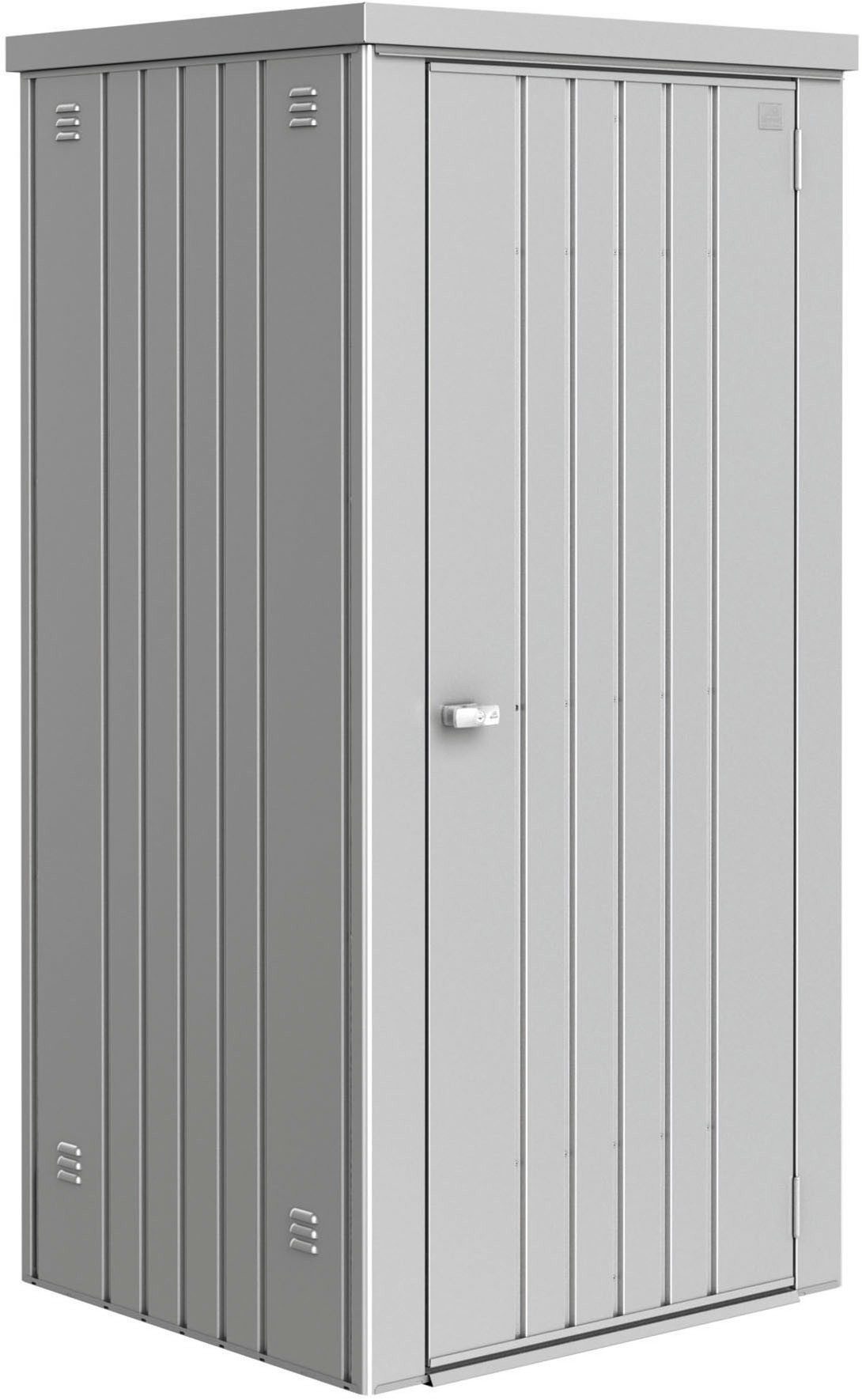 Biohort Garten-Geräteschrank Gr. 90, verschiedene Farben, BxT: 93x83 cm, aus Metall mit hohem Nutzwert