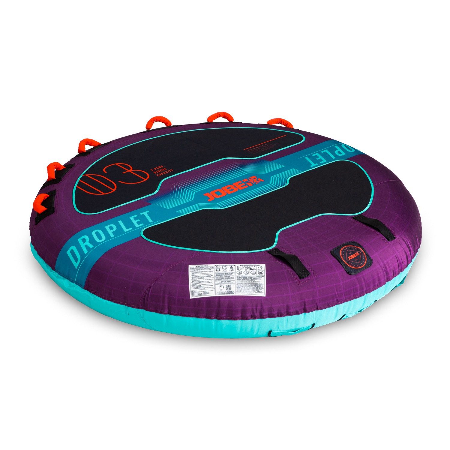 Jobe Wellenreiter Jobe DROPLET TOWABLE 3 Persoen Tube Decktube Schleppring Funtube Boot