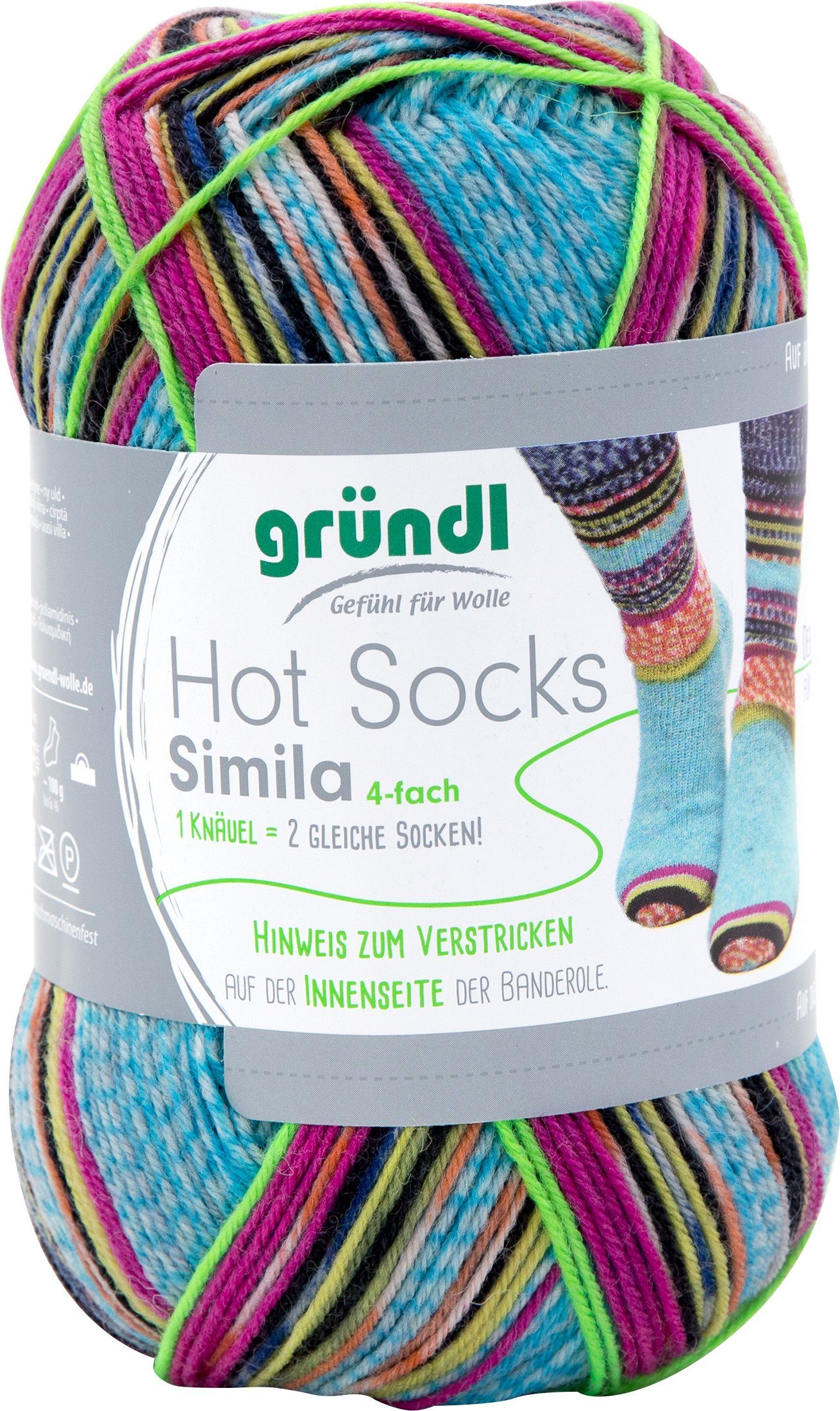 Gründl Wolle Hot Socks Simila Häkelwolle, 100 g