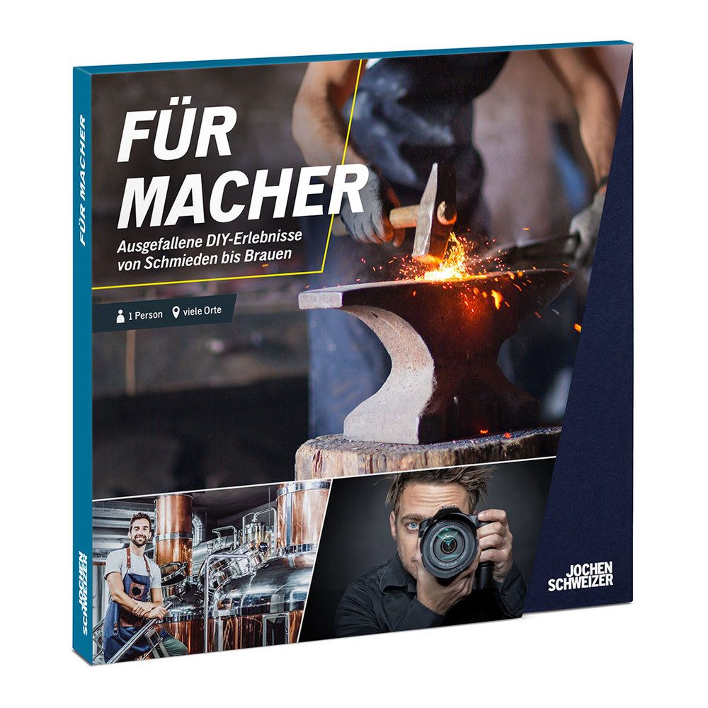 Jochen Schweizer Erlebnisgutschein Geschenkbox Für Macher, Bock auf mehr als nur zuschauen?