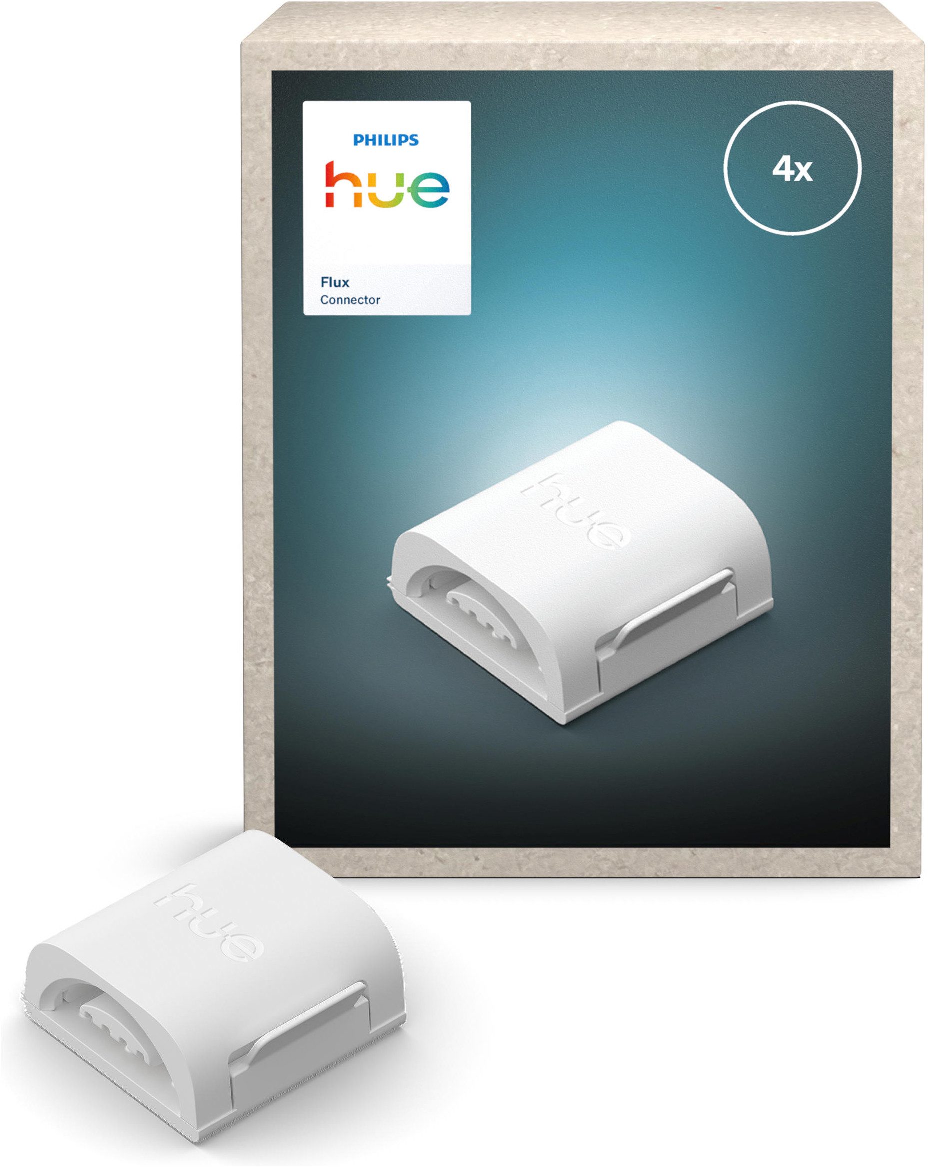 Philips Hue Kabelverbinder-Sortiment Flux Gradient LED-Streifen Zubehör, Verbinder, Set, 4-tlg., 4x Philips Hue Flux Gradient Lightstrip Zubehör, Verbinder