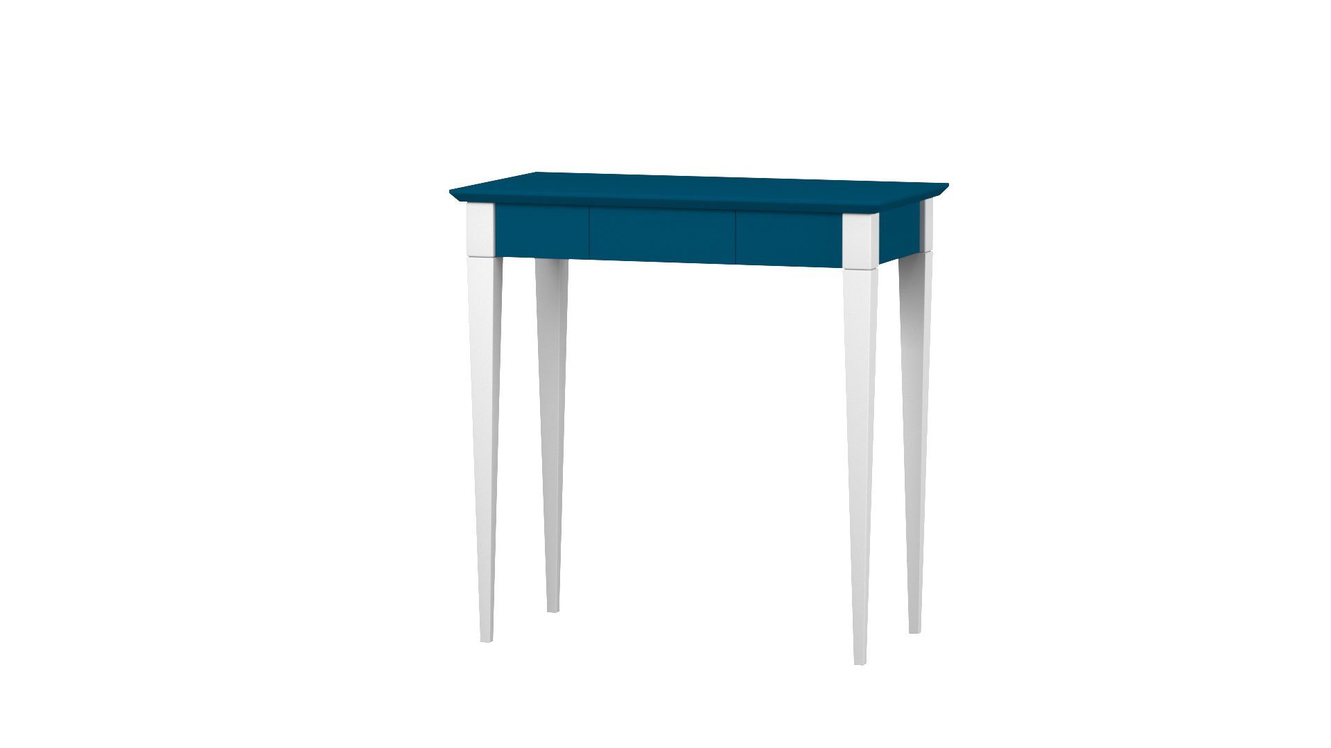 Siblo Schreibtisch Kinderschreibtisch Valeria mit Schublade - Bunter Schreibtisch - minimalistisches Design - Kinderzimmer - MDF-Platte - Buchenholz (Kinderschreibtisch Valeria mit Schublade) Blau