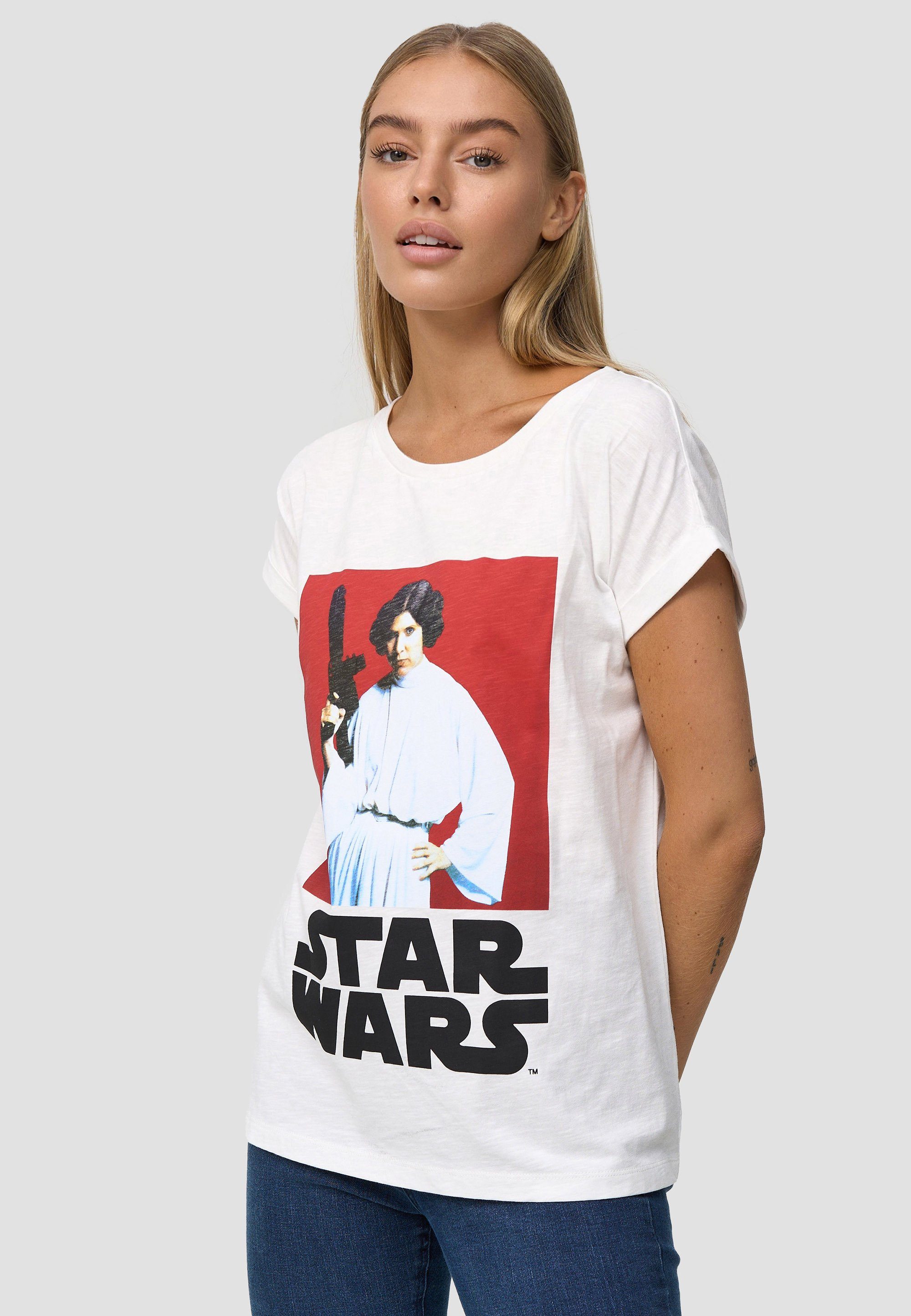 Recovered T-Shirt GOTS Star Princess Leia zertifizierte Bio-Baumwolle Wars