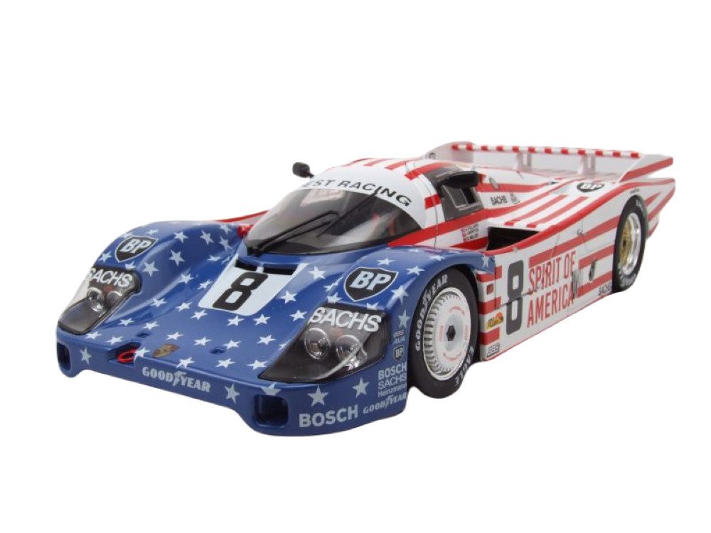 Modellauto Porsche 956 LH 24h Le Mans 1986 #8 Follmer Morton Spirit of America