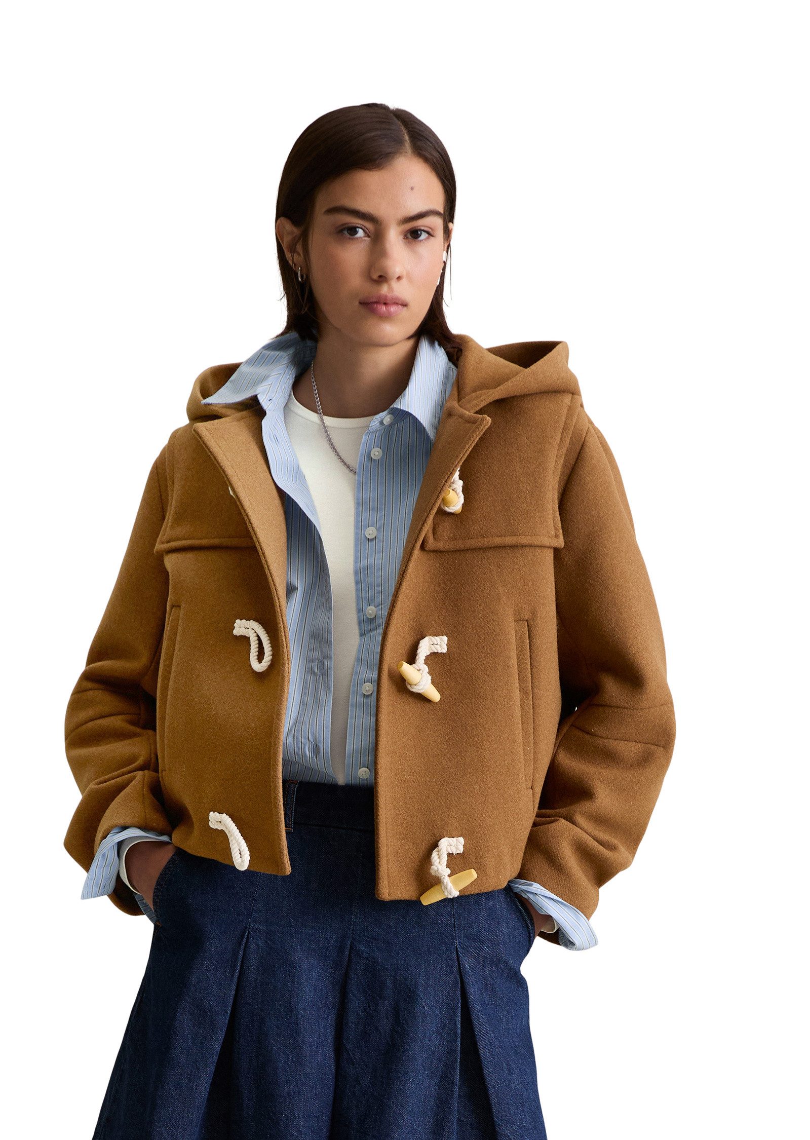 Outdoorjacke mit recycelter Wolle