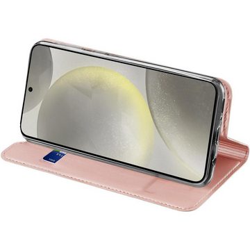 CoolGadget Handyhülle Magnet Case Handy Tasche für Samsung Galaxy S24 6,2 Zoll, Hülle Klapphülle Ultra Slim Flip Cover für Samsung S24 5G Schutzhülle