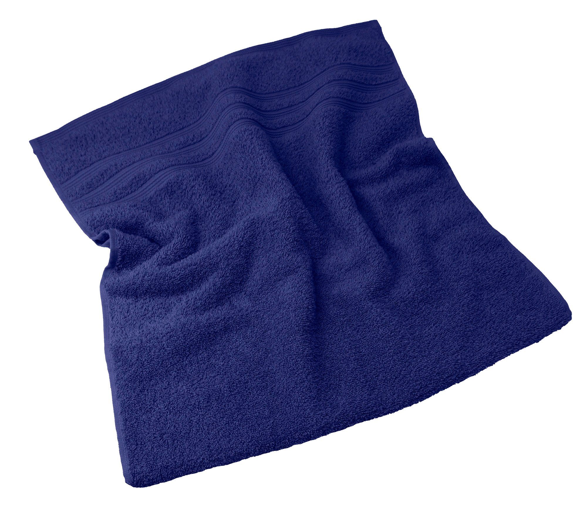 2x - Badetuch Handtuch 50x100 Set Handtuch Capri Lashuma London, Stück 70x140 - Frottee 4-tlg), Marine Frottee, (Set, blau 2