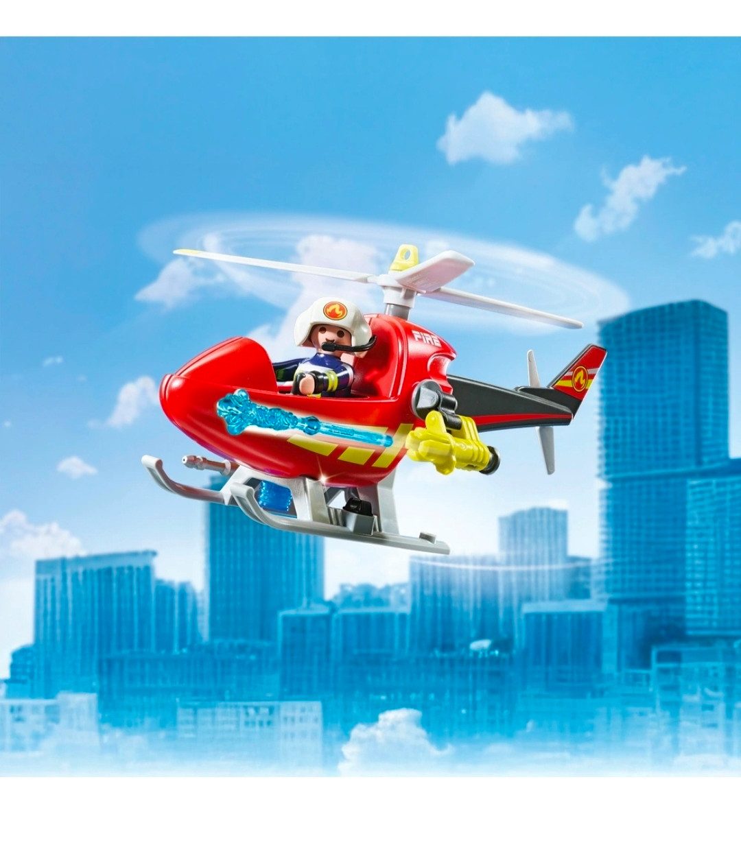 Playmobil® PLAYMOBIL Action Heroes 71977 Feuerwehr Einsatz mit Unterwassermotor Spielbausteine, (87 St)