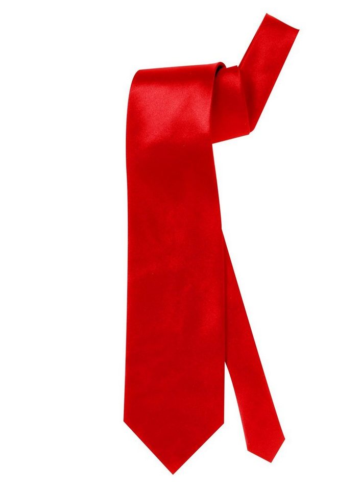 Widdmann Krawatte Krawatte Satin rot Krawatte in mittlerer Breite für jeden  Zweck