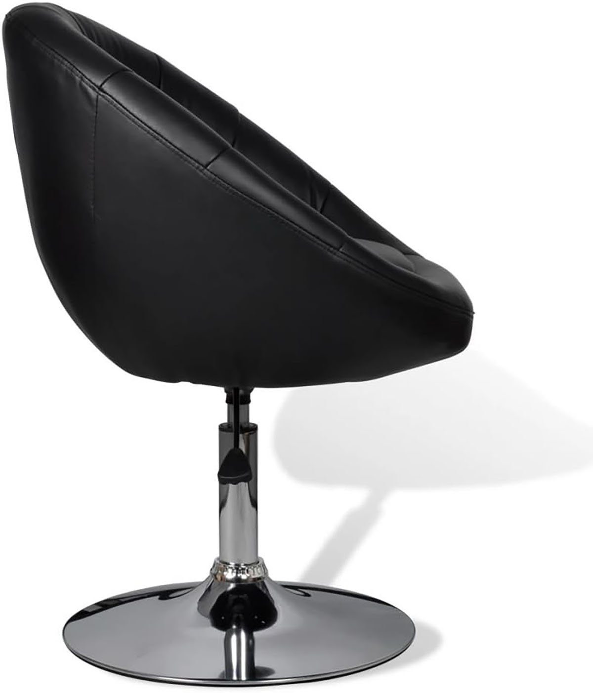 Stuhl aus Kunstleder DOTMALL schwarzem Barhocker