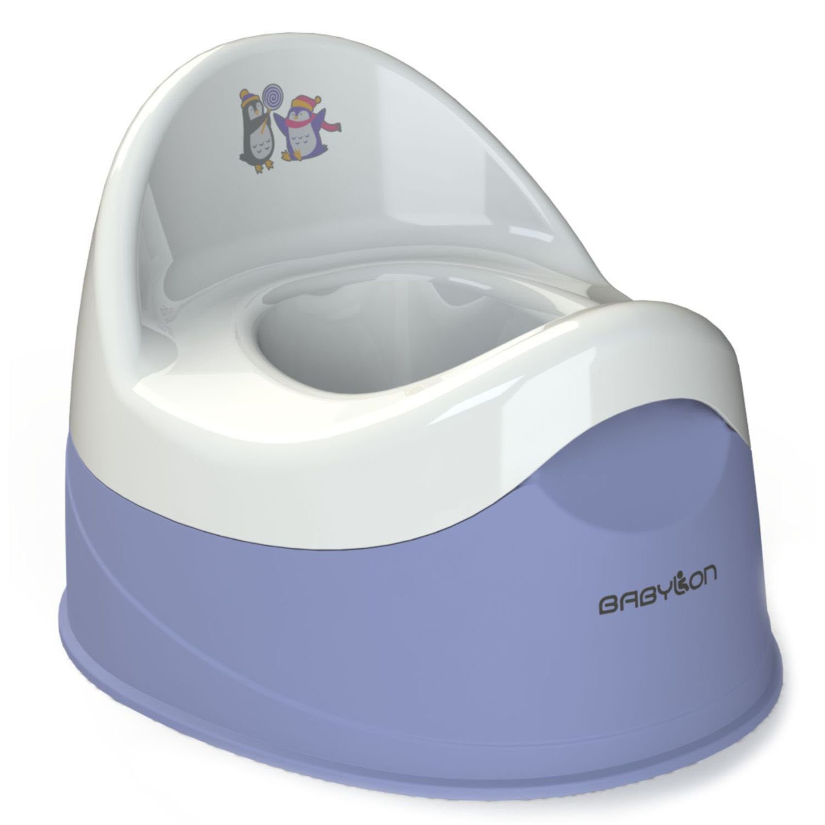 BABYLON Töpfchen Duet, (Duet), potty, removable inner pot, anty-slip system, high backrest purple