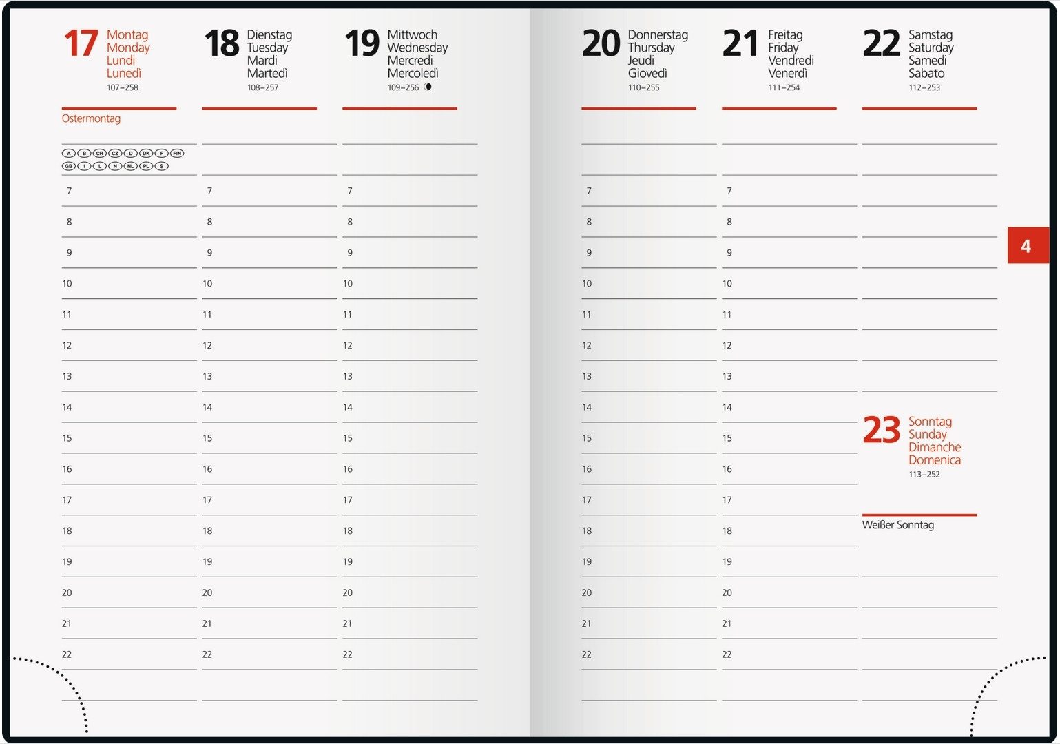 Thumbnail - rido ide Taschenkalender Taschenkalender Technik S 10x14cm 1 Woche/2 Seiten Balacron schwarz 20