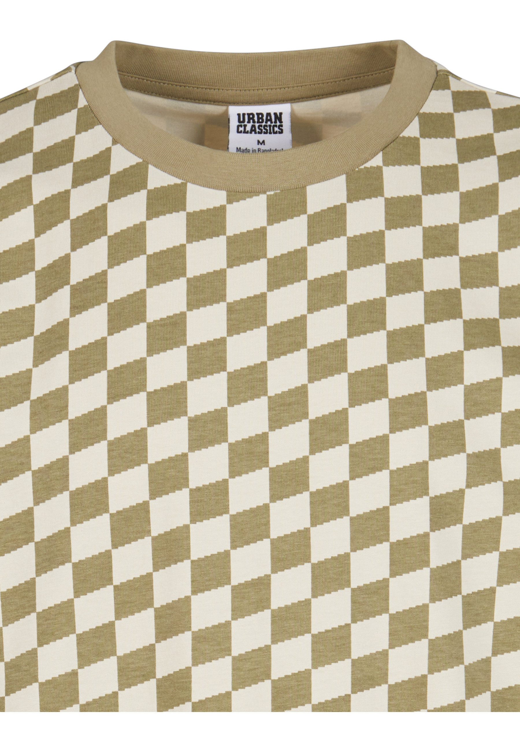 URBAN CLASSICS Langarmhemd Urban Classics Herren Oversized Check Tee (1-tlg)