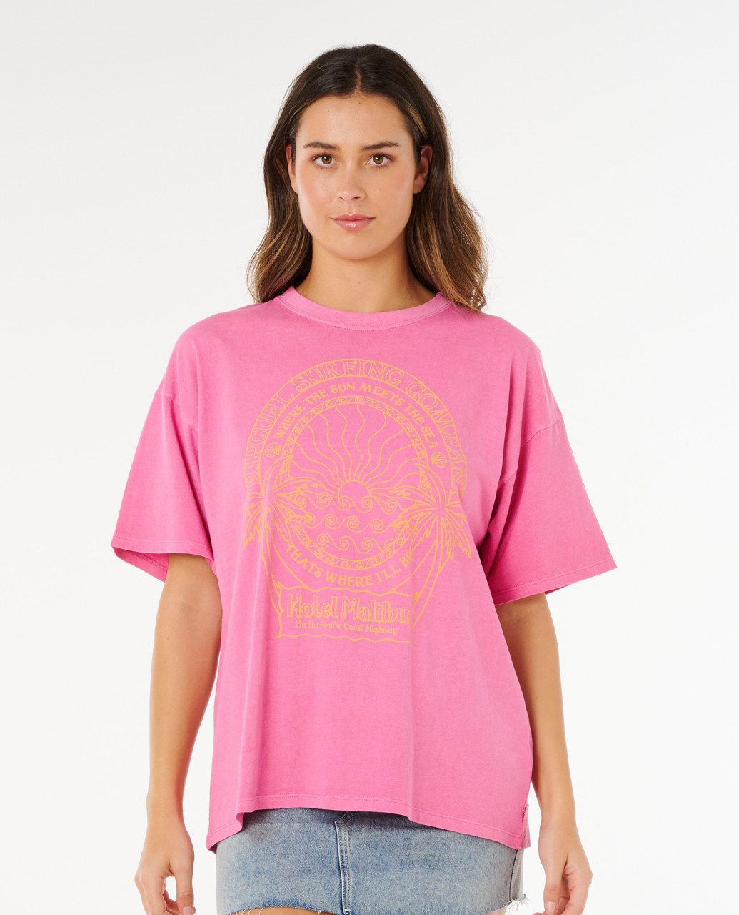 Rip Curl Print-Shirt Rip Curl Hotel Malibu Heritage T-Shirt günstig online kaufen