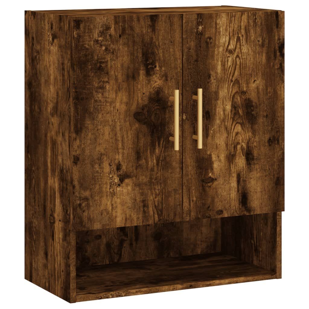 Fächerschrank Wandschrank (1-St) Räuchereiche vidaXL Holzwerkstoff cm 60x31x70