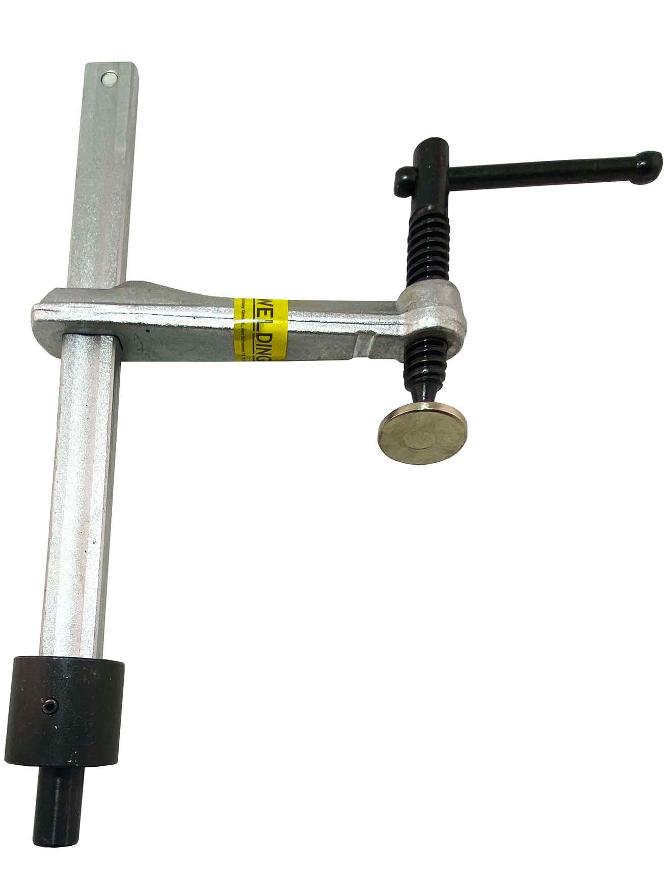 WELDINGER Schraubzwinge Schweißtisch-Schraubzwinge pro 120x150 mm System 16 Knebelgriff, (1 St), 120x150 mm, System 16