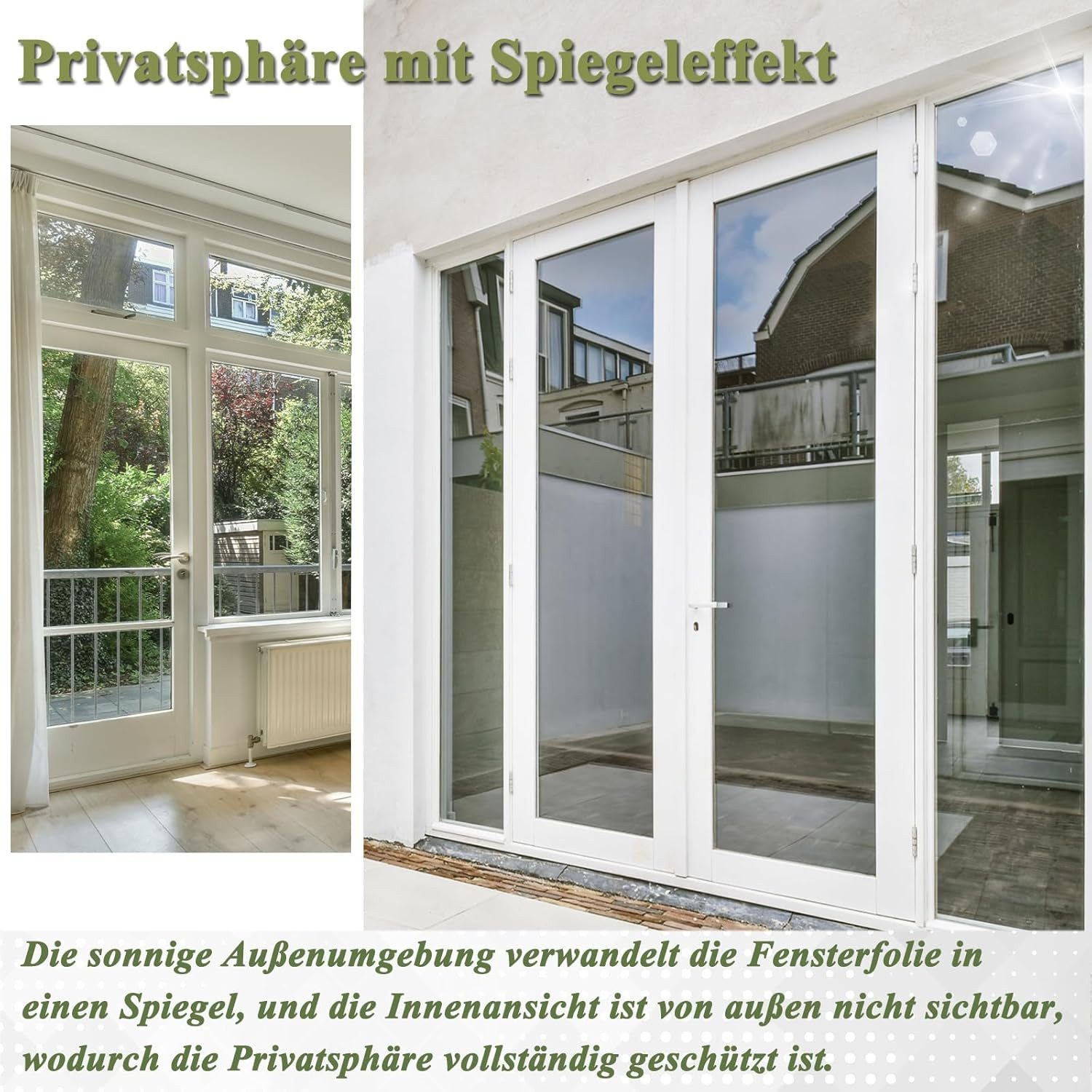 Coonoor Sonnenschutz-Fensterfolie Spiegelfolie mit Hitzeschutz, UV-Schutz, günstig online kaufen