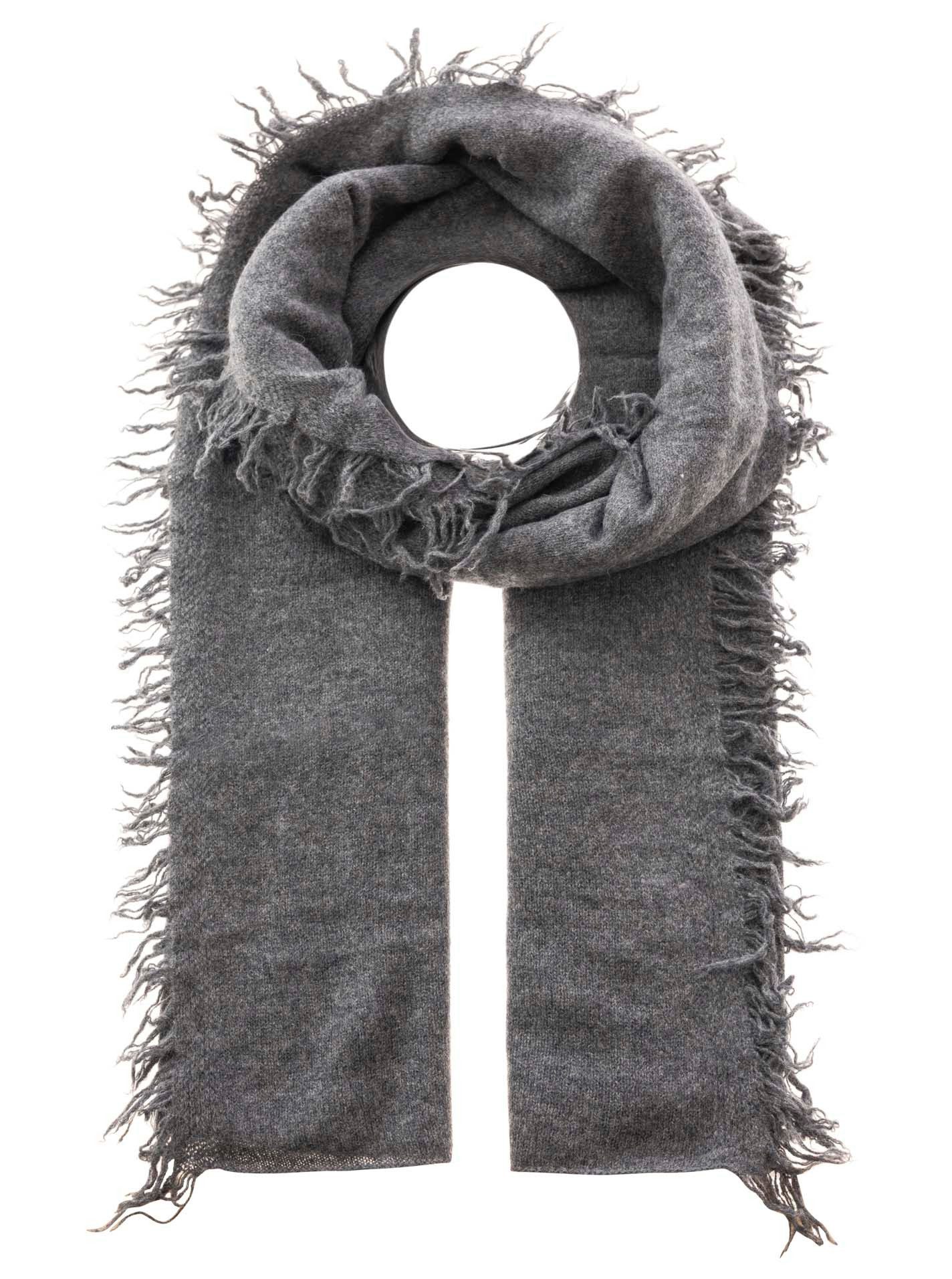 Zwillingsherz Kaschmirschal XXL Fransenschal aus 100% Cashmere