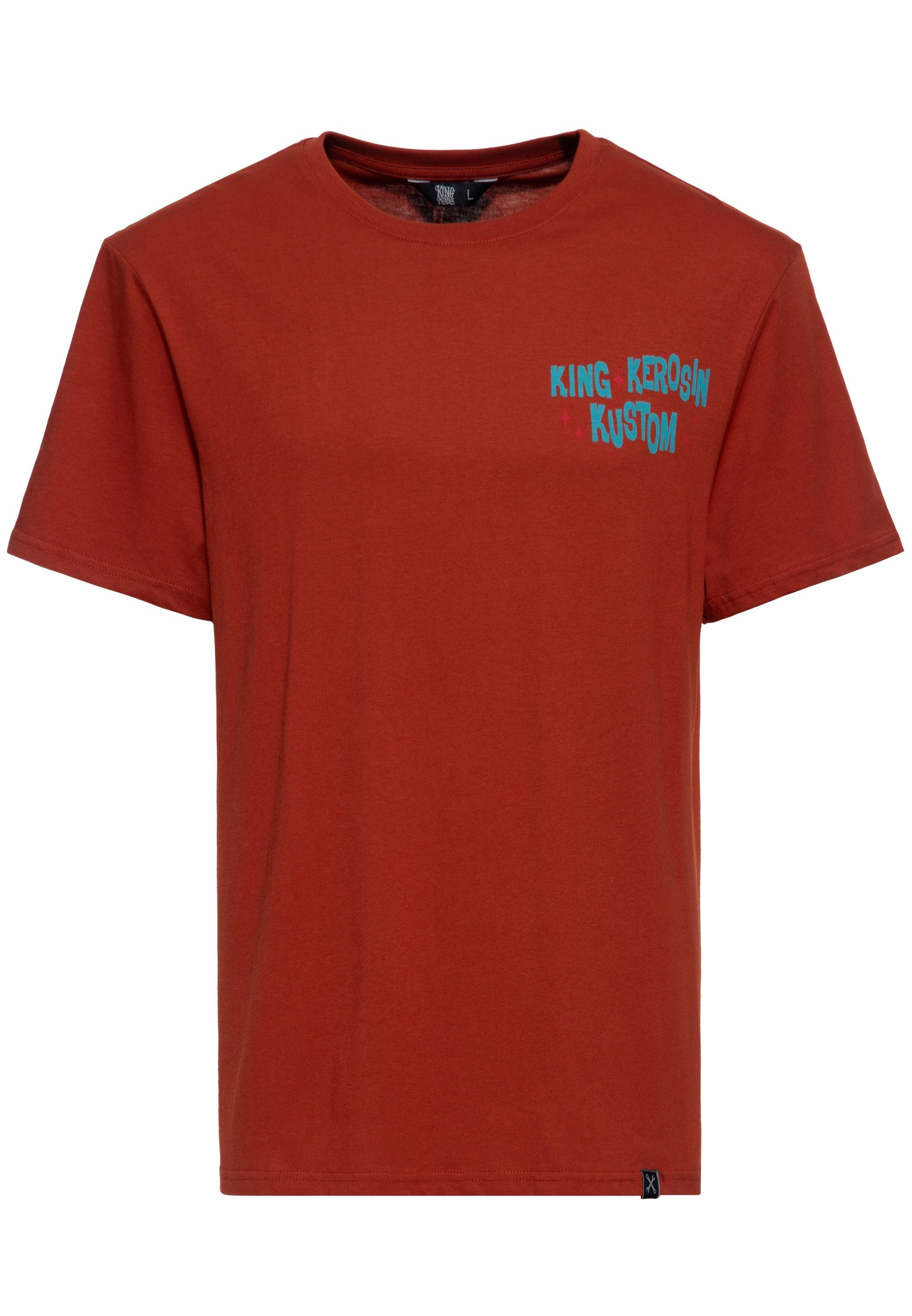 KingKerosin Print-Shirt Fuck It! mit doppelseitigem Print