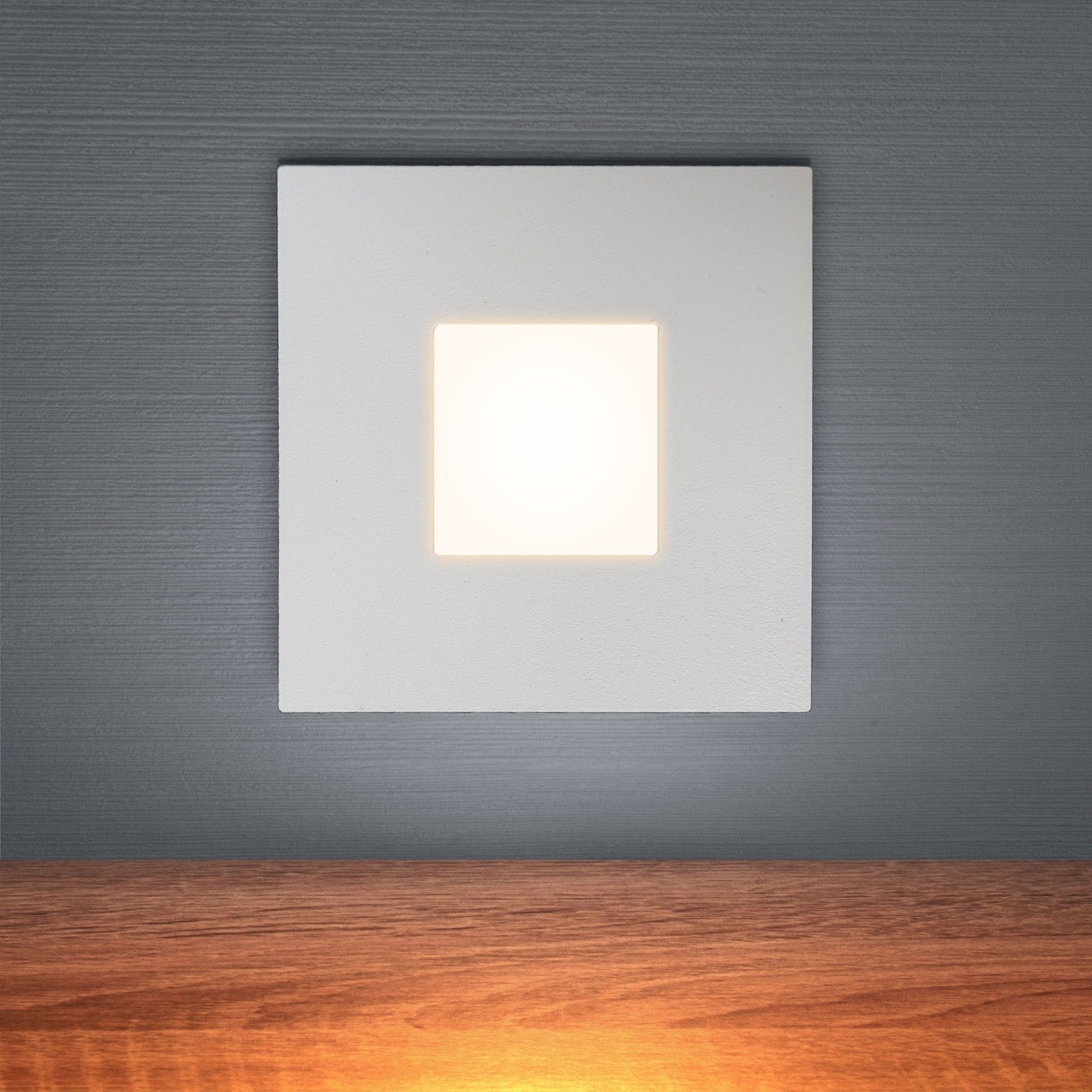 Maxkomfort LED Wandstrahler 6103, LED fest integriert, Warmweiß, 3000K, Treppenbeleuchtung