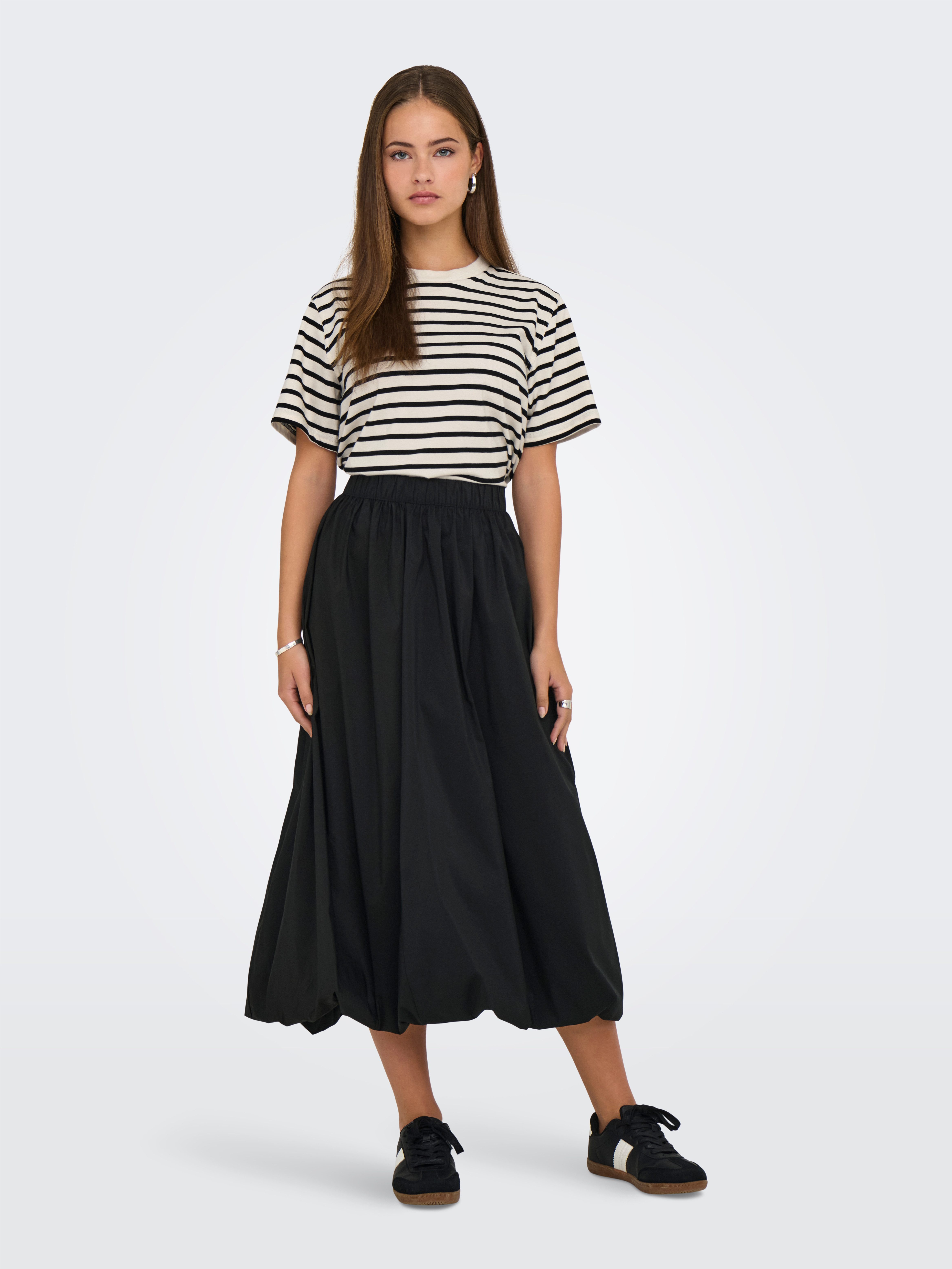 ONLY Kurzarmshirt ONLLIVINA S/S STRIPE TEE JRS NOOS