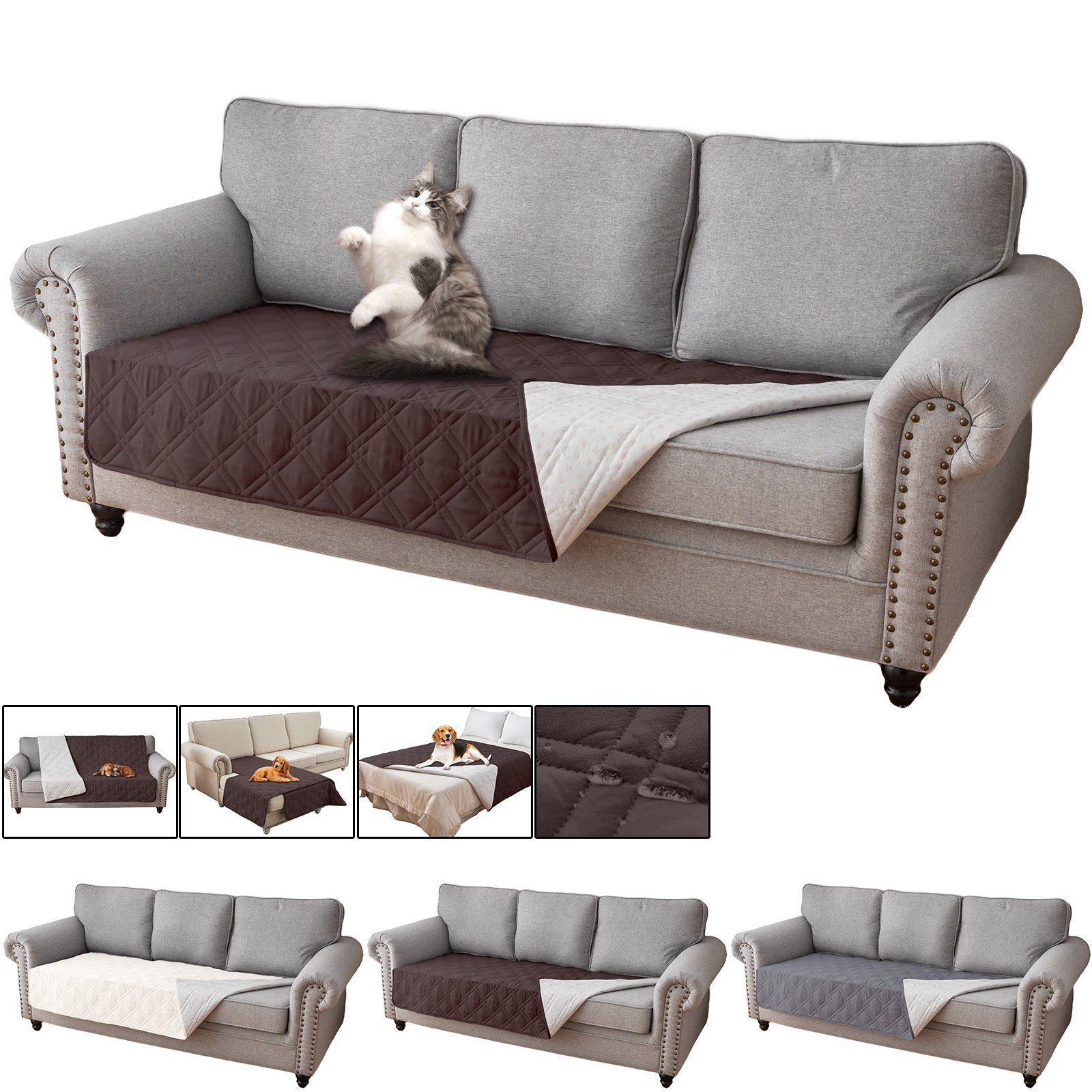 BTTO Sofahusse Sofahussen Wasserabweisende Gesteppt,Bettdecke Schonbezug, f günstig online kaufen