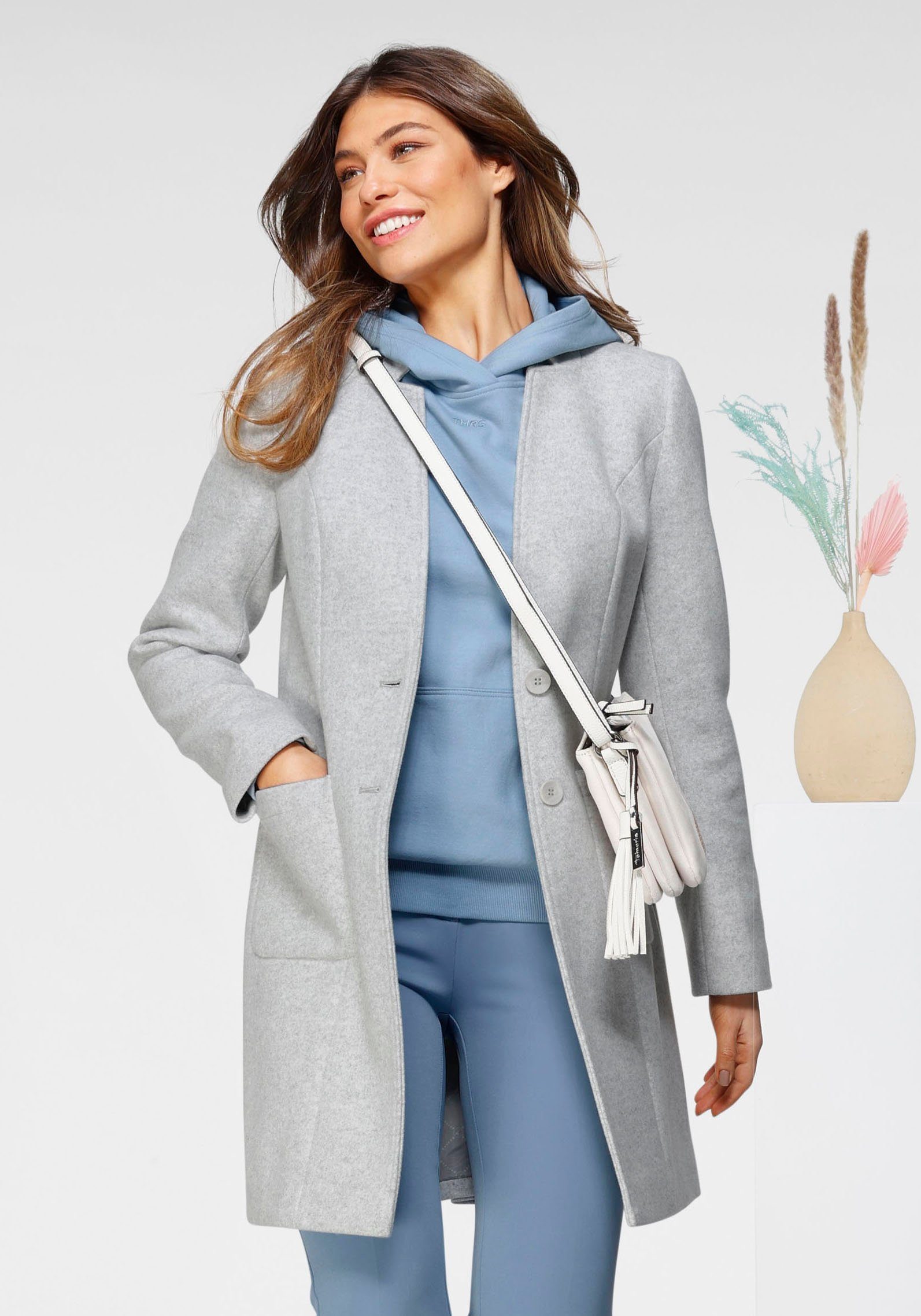 Graue Kurzmäntel für Damen kaufen » Graue Blazermäntel | OTTO