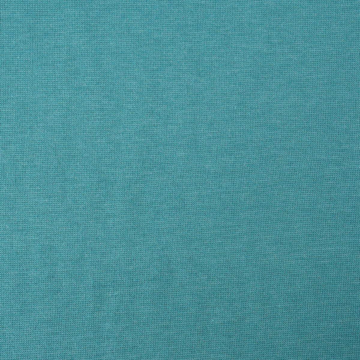 Thumbnail - SCHÖNER LEBEN. Stoff Strickschlauch Bündchenstoff Melange aqua 33cm Breite