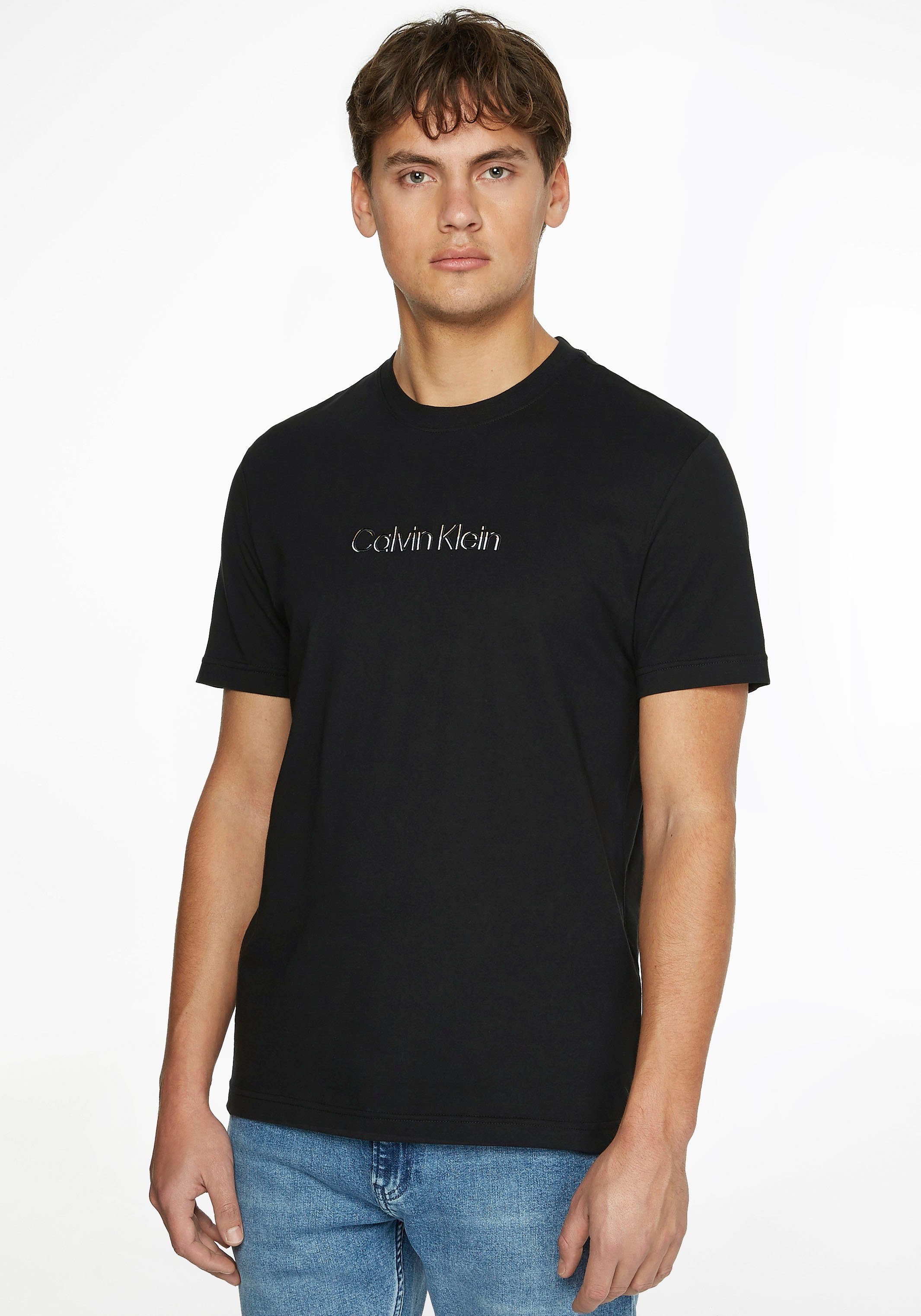 T-Shirt MULTI LOGO schwarz Calvin COLOR Klein