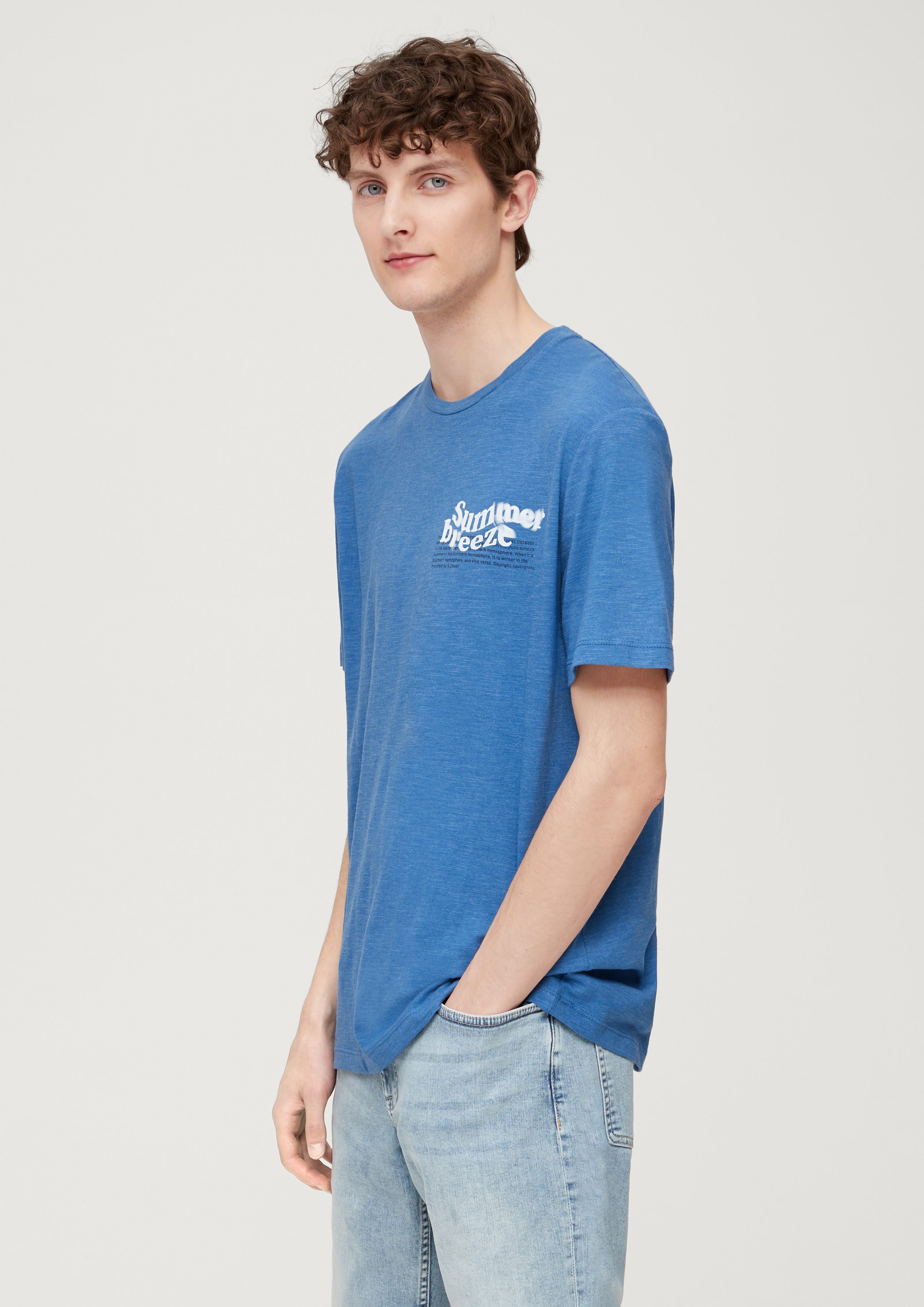 s.Oliver Kurzarmshirt T-Shirt mit Frontprint günstig online kaufen