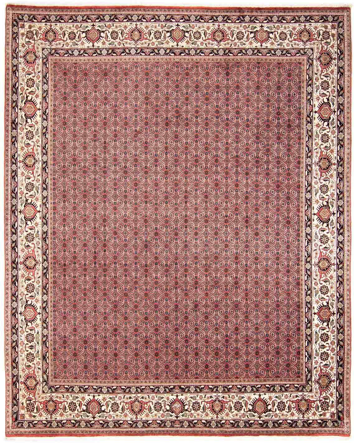 Orientteppich Perser - Bidjar rechteckig, Handgeknüpft, Einzelstück mm, hellrot, Zertifikat x mit - 15 morgenland, - cm Wohnzimmer, 254 Höhe: 308