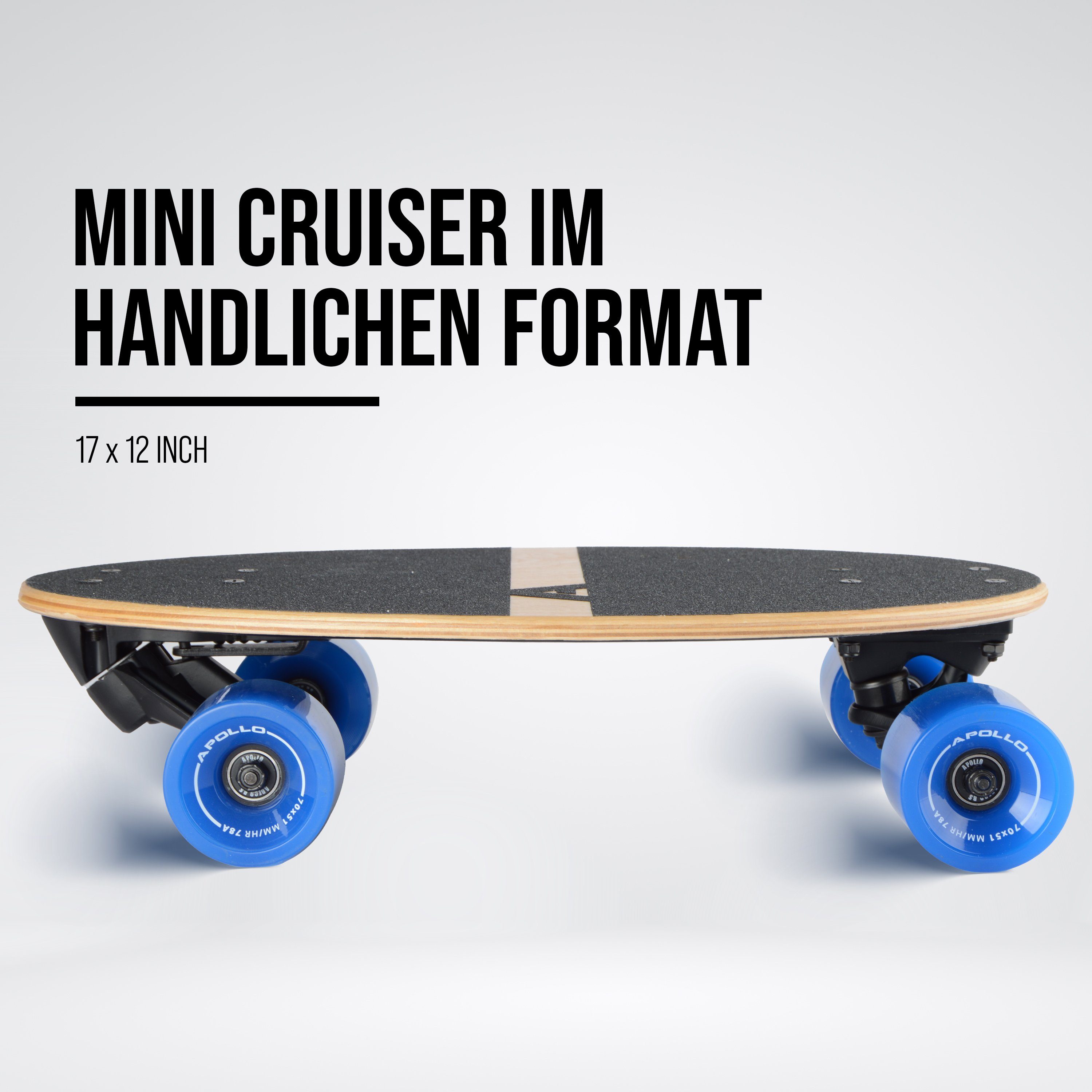 Apollo Miniskateboard Mini-Longboard Barrel Board, hochwertig und platzsparend