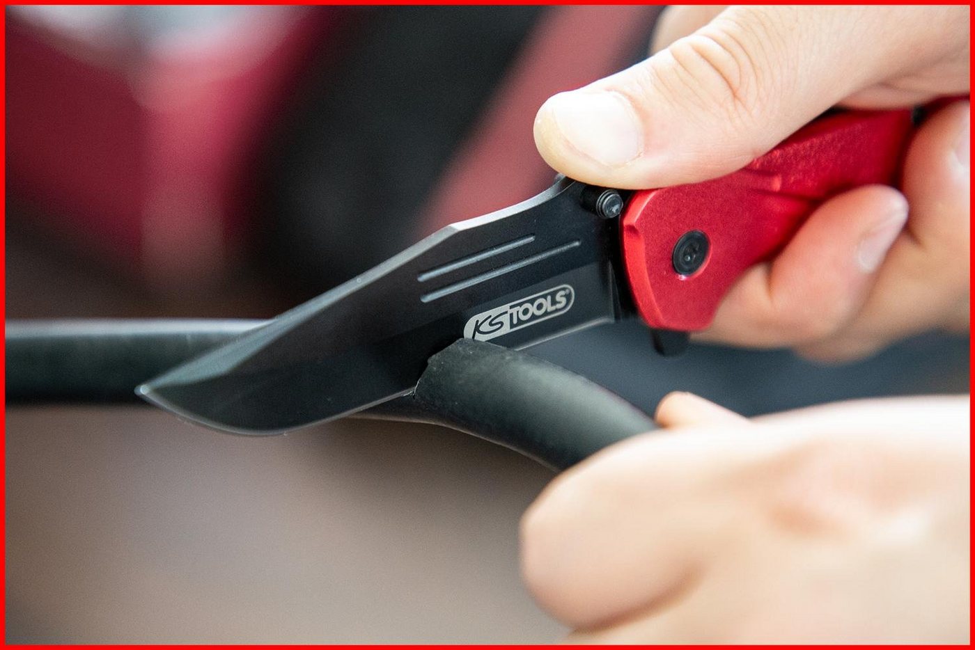 Thumbnail - KS Tools Universalschaber Klappmesser mit Arretierung und Gurtschneider