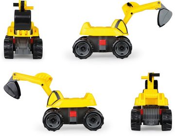 Lena® Spielzeug-Aufsitzbagger Giga Trucks Pro X, Made in Europe