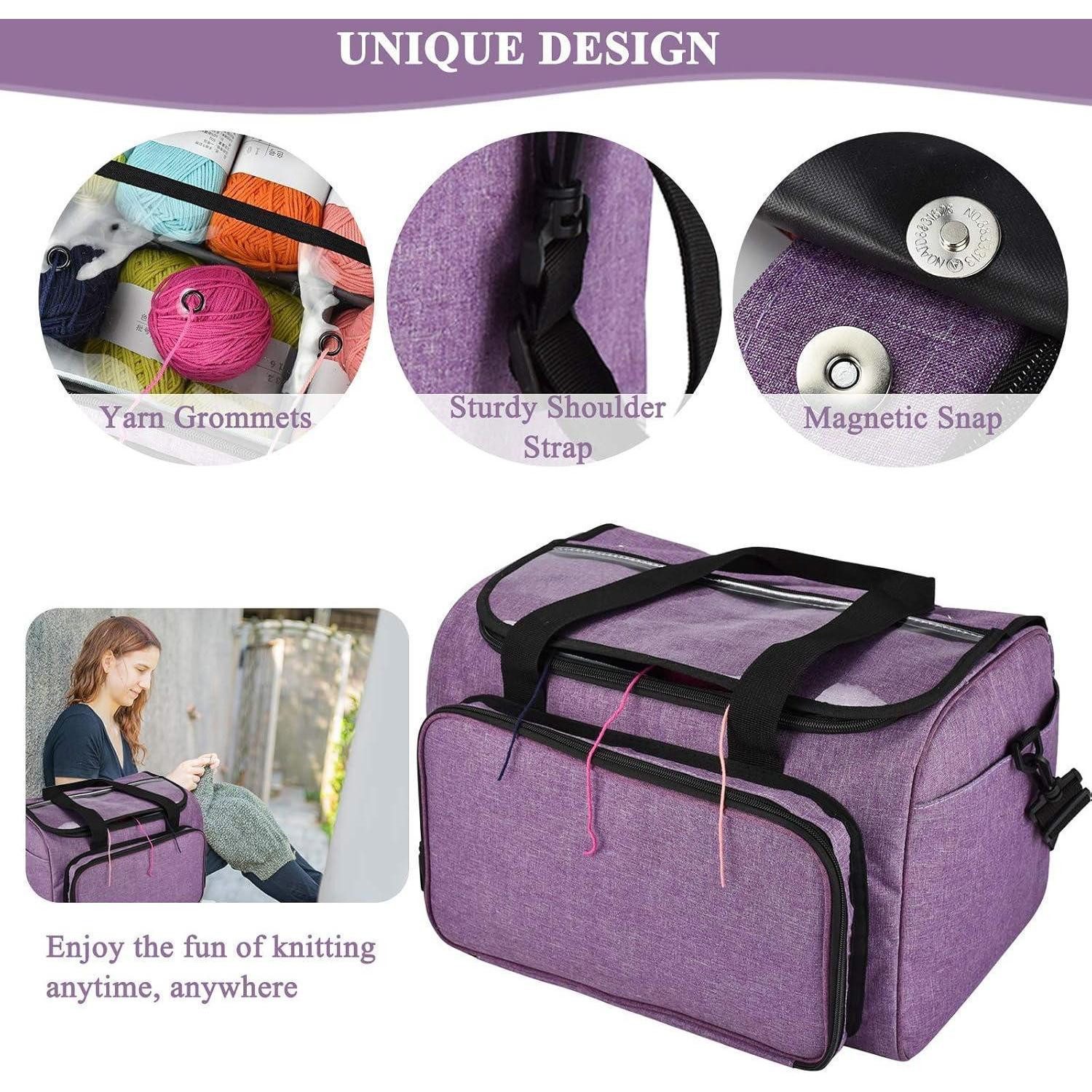 LuxusKollektion Stricknadeln Garntasche für Stricknadel-Set Häkelset Kreuzstich-Set Aufbewahrung