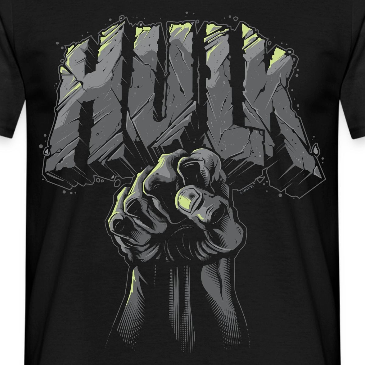 Spreadshirt T-Shirt Avengers Hulk Schriftzug Mit Faust Männer T-Shirt (1-tl günstig online kaufen