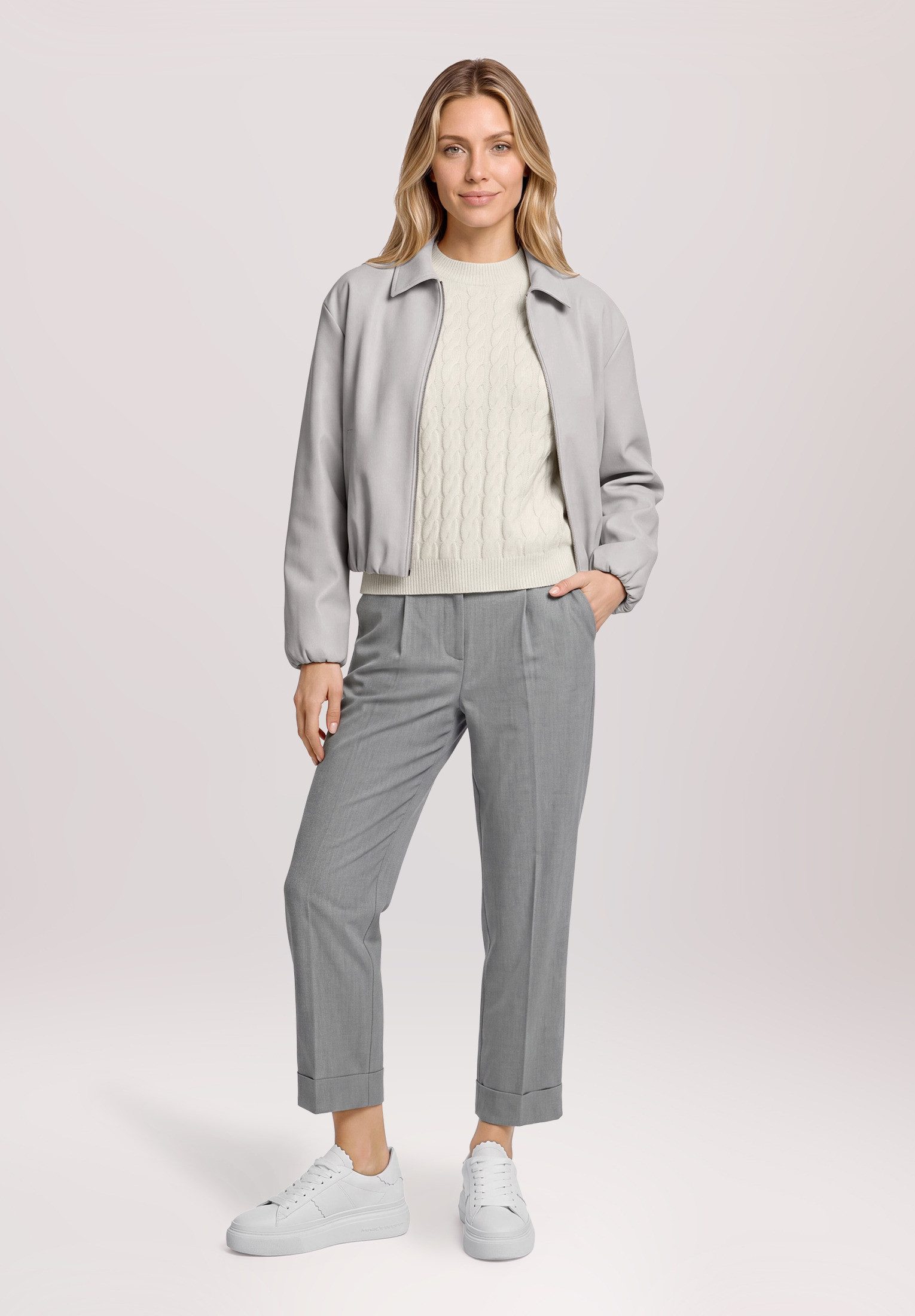 Betty&Co Strickpullover Damen mit Effektgarn (1-tlg)