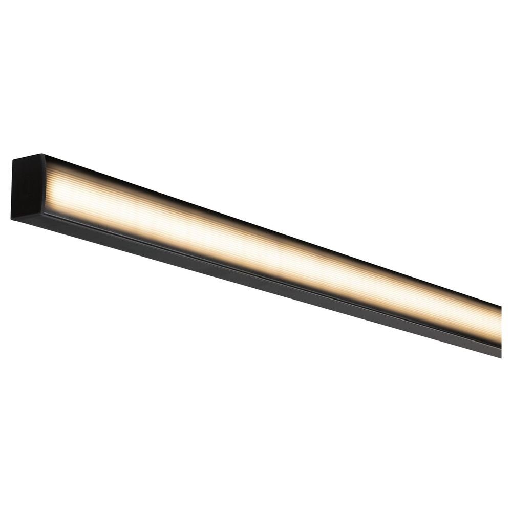 Paulmann LED-Stripe-Profil 2000mm, Streifen Profil in 1-flammig, Schwarz-transparent und Schwarz Square Profilelemente LED