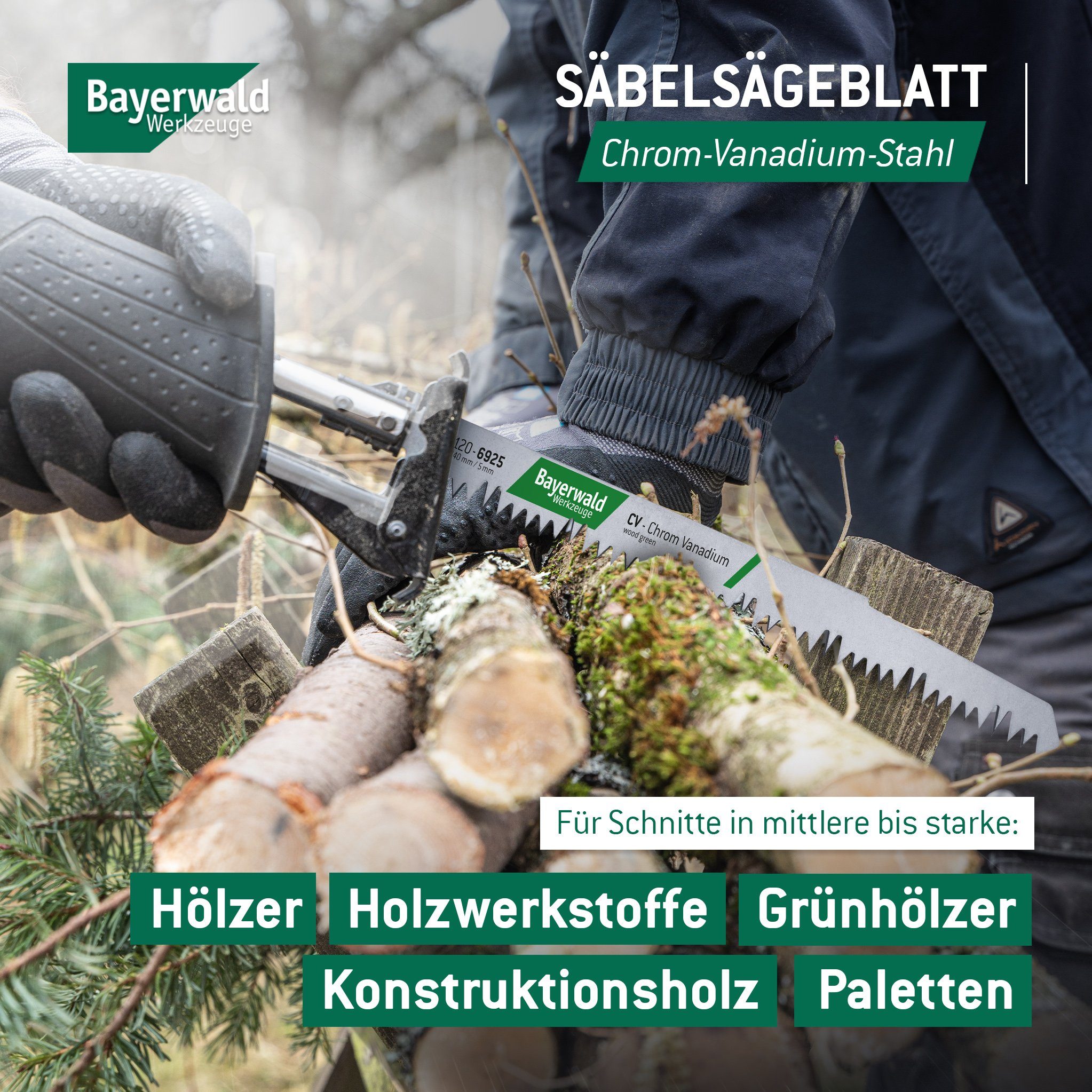 QUALITÄT AUS DEUTSCHLAND Bayerwald Werkzeuge Kreissägeblatt 5x Bayerwald  Werkzeuge Säbelsägeblatt Länge 230 mm