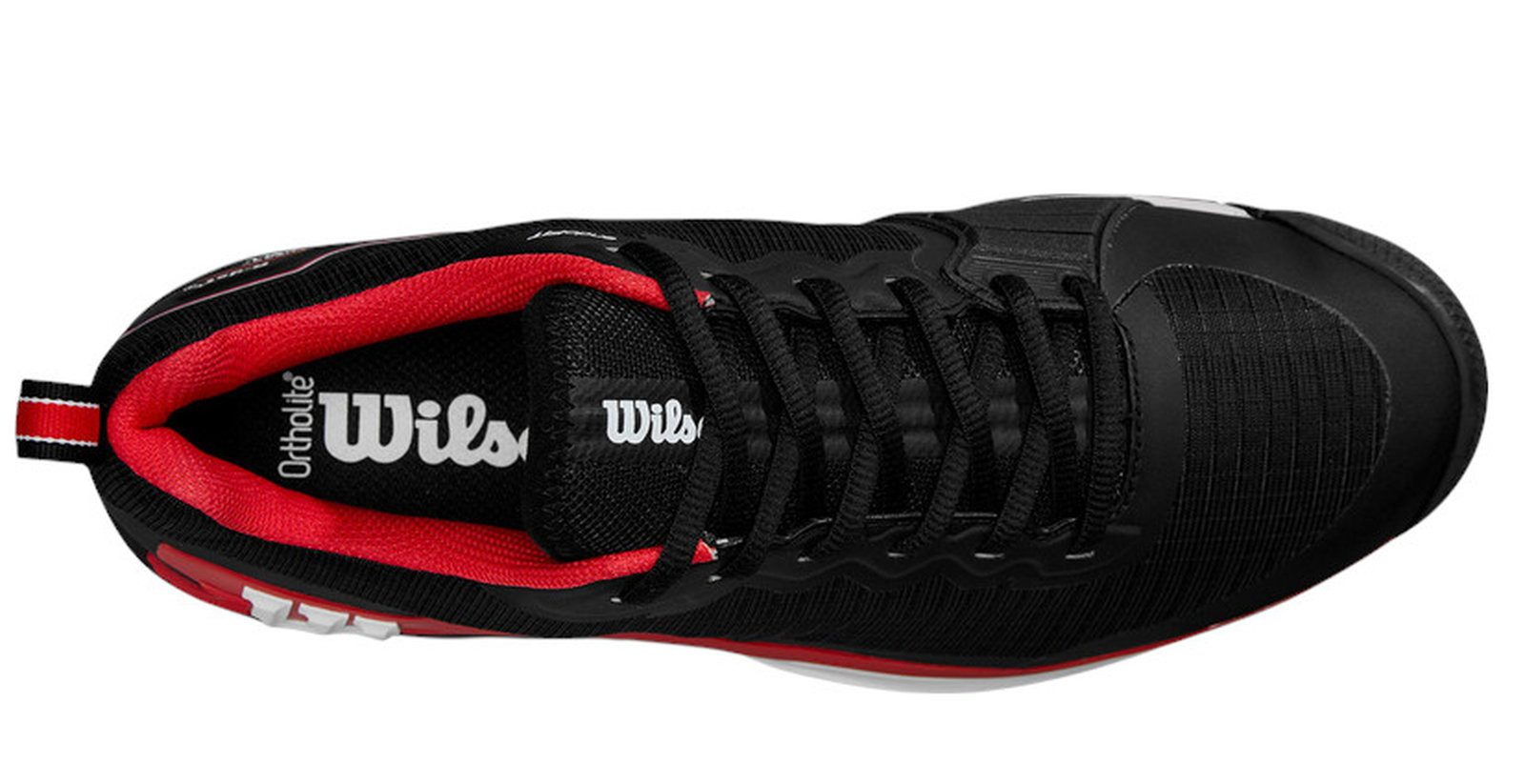 Wilson Rush Pro 4.5 Clay/Sandplatz schwarz/rot Herren Tennisschuh