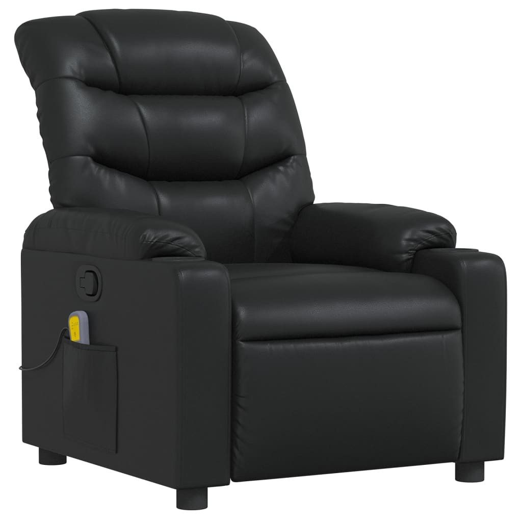vidaXL Sessel Massagesessel Schwarz Kunstleder (1-St) günstig online kaufen