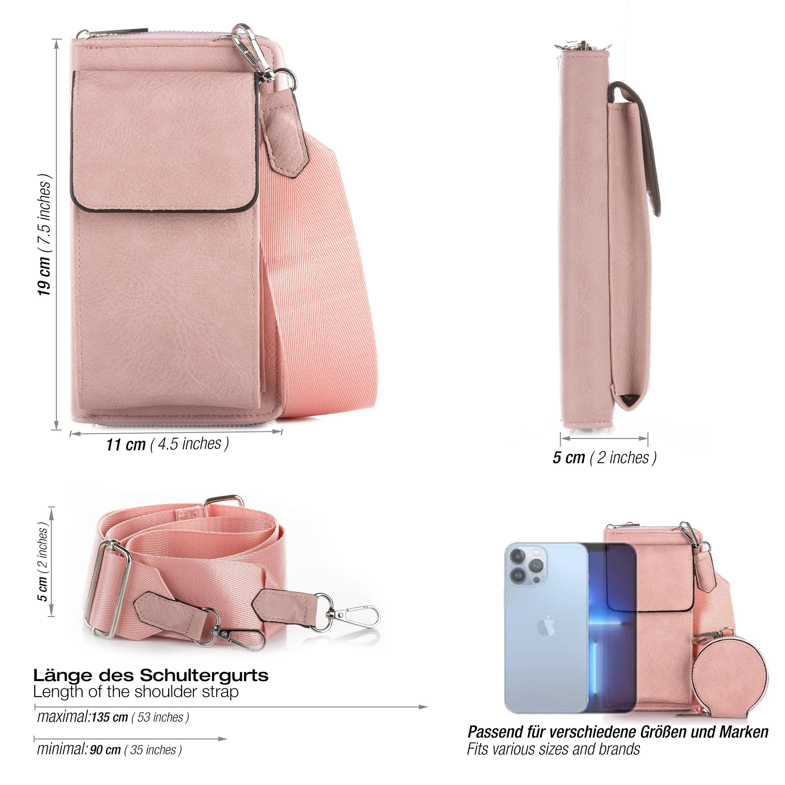 LOREZA Umhängetasche Damen Tasche Umhängetasche 2-Teilig Geldbörse Handytas günstig online kaufen