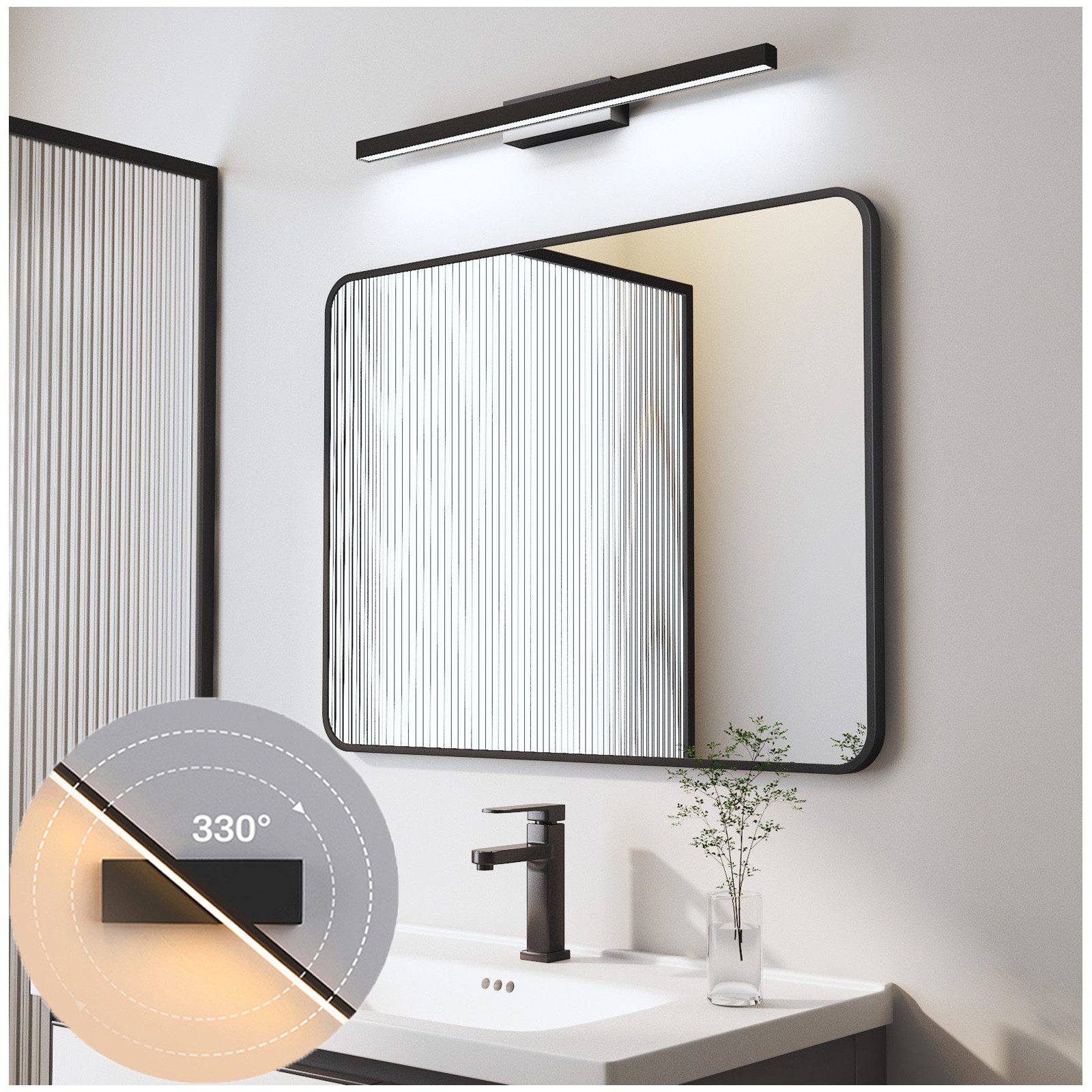 MUPOO LED Spiegelleuchte LED Wandleuchte 30/40/50 günstig online kaufen