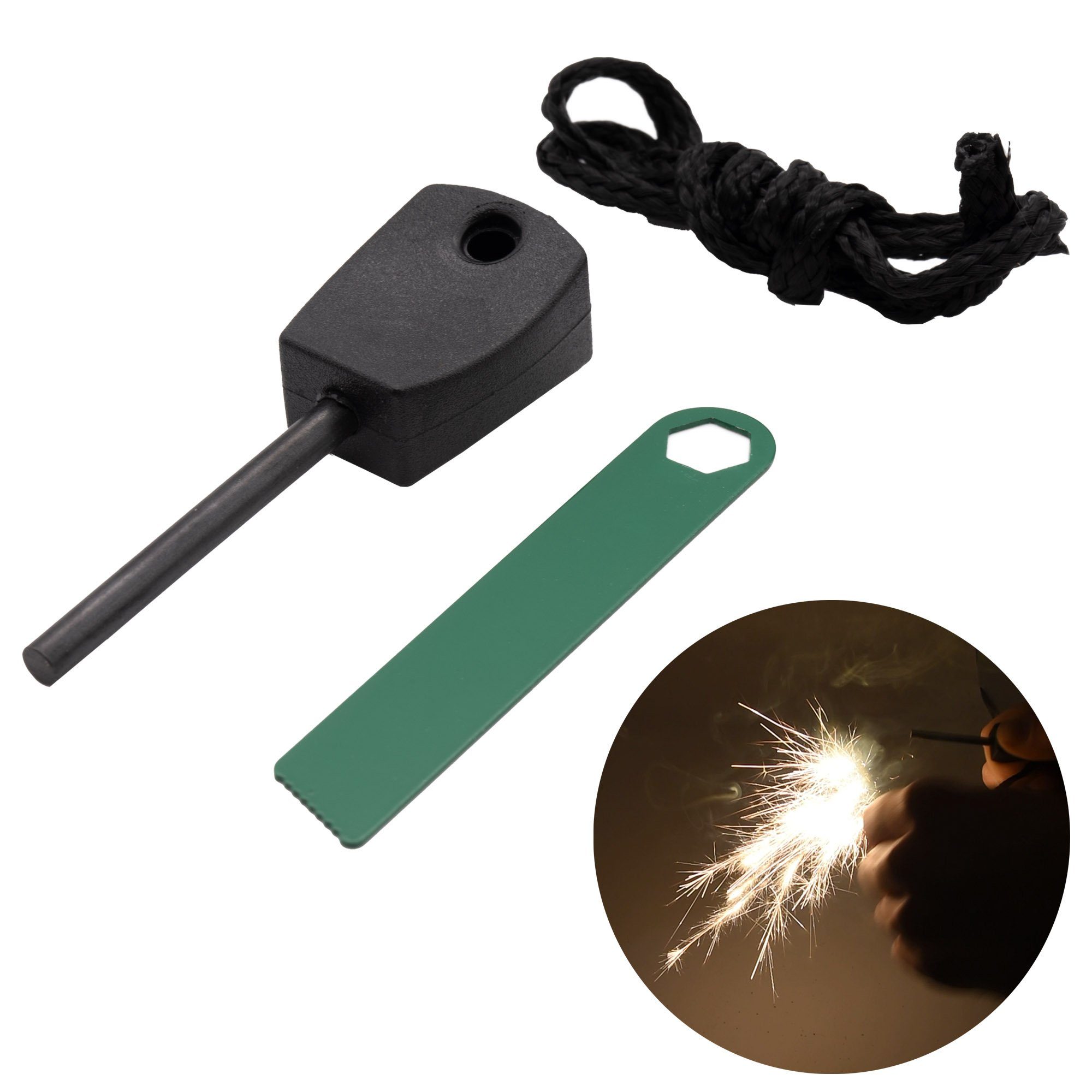 Feuerzeug Feuerstein Magnesium Feuerstahl Zündstein Survival