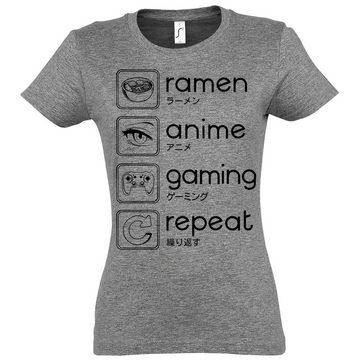 Youth Designz Print-Shirt Ramen Anime Gaming Damen T-Shirt mit lustigen Logo für Damen